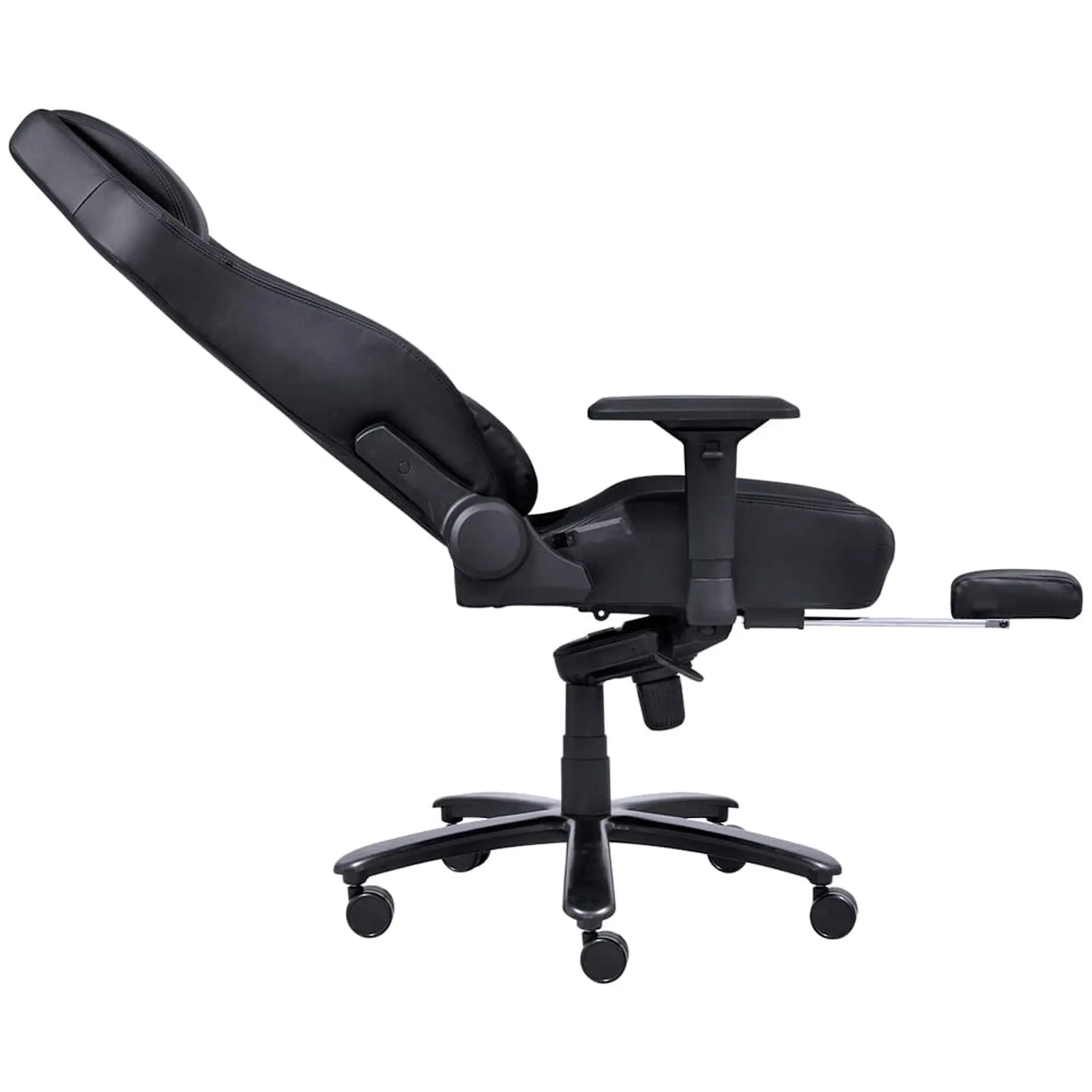 Cadeira Gamer Reclinável Pcyes Mad Racer V16 Couro Suporta até 180 kg - Preto