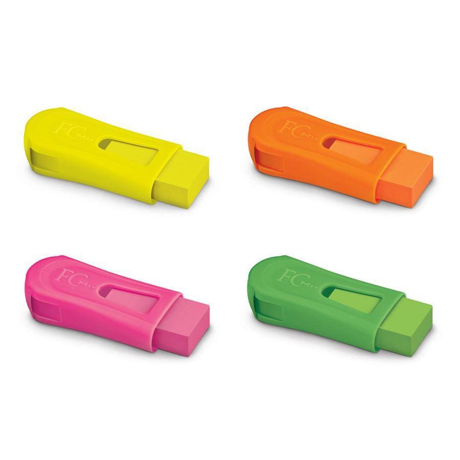 Apontador Faber Castell com Borracha Fc Mix Neon Unidade Sortido