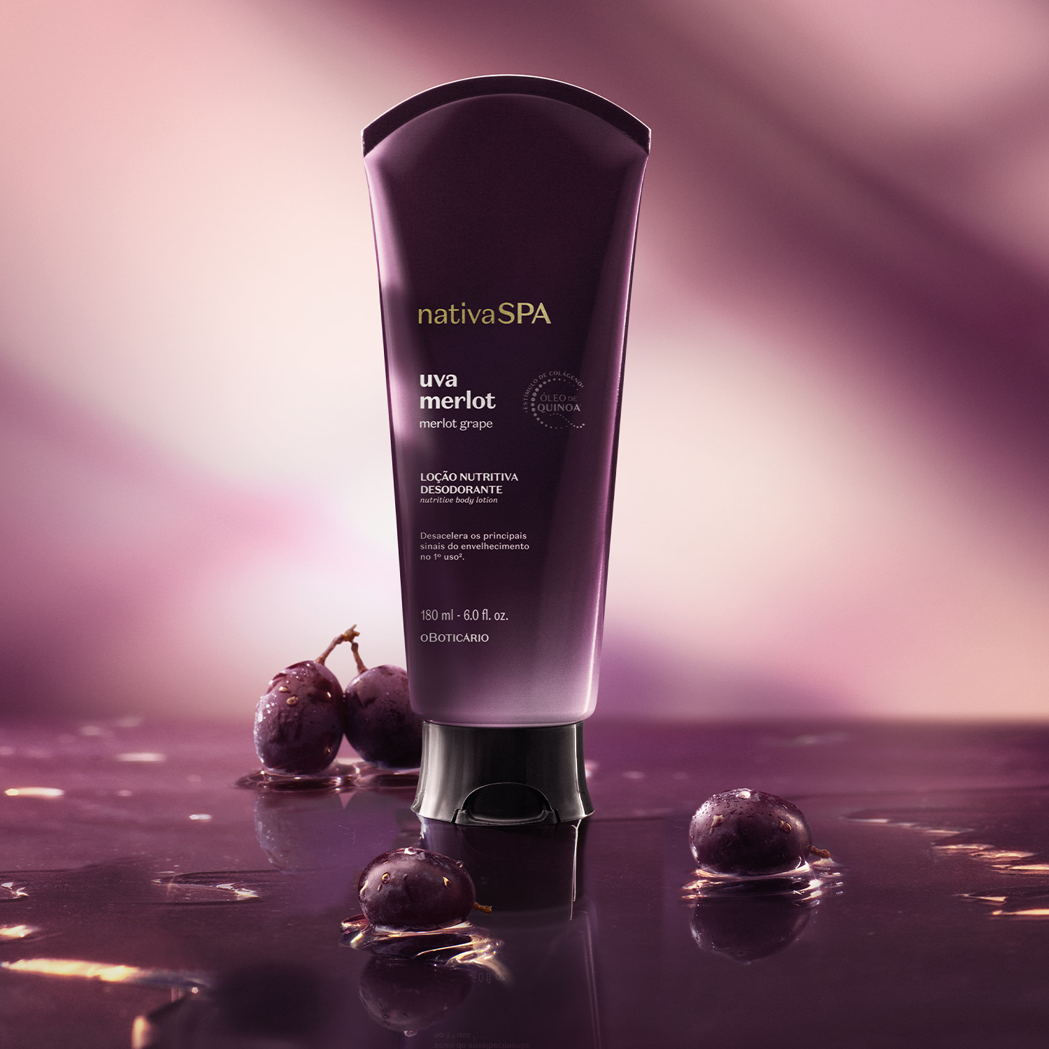 Loção Nutritiva Desodorante Nativa Spa Uva Merlot 180ml