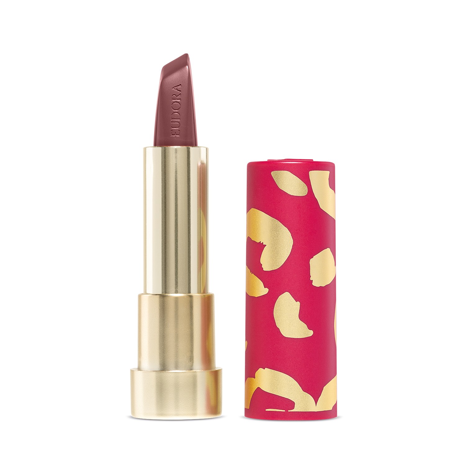 Combo Glamourosa e Confiante: Batom Marrom 3,4g + Case Rosa