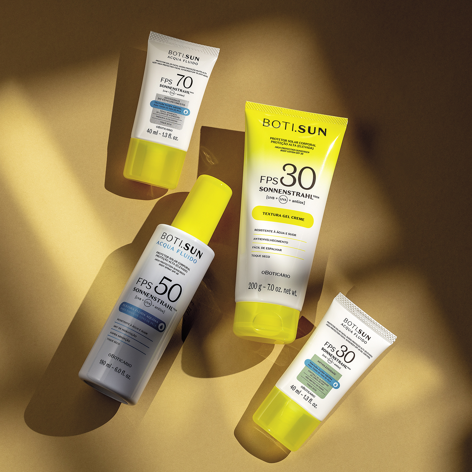 Protetor Solar Facial Antioleosidade FPS30 BOTI.SUN Acqua Fluido 40ml