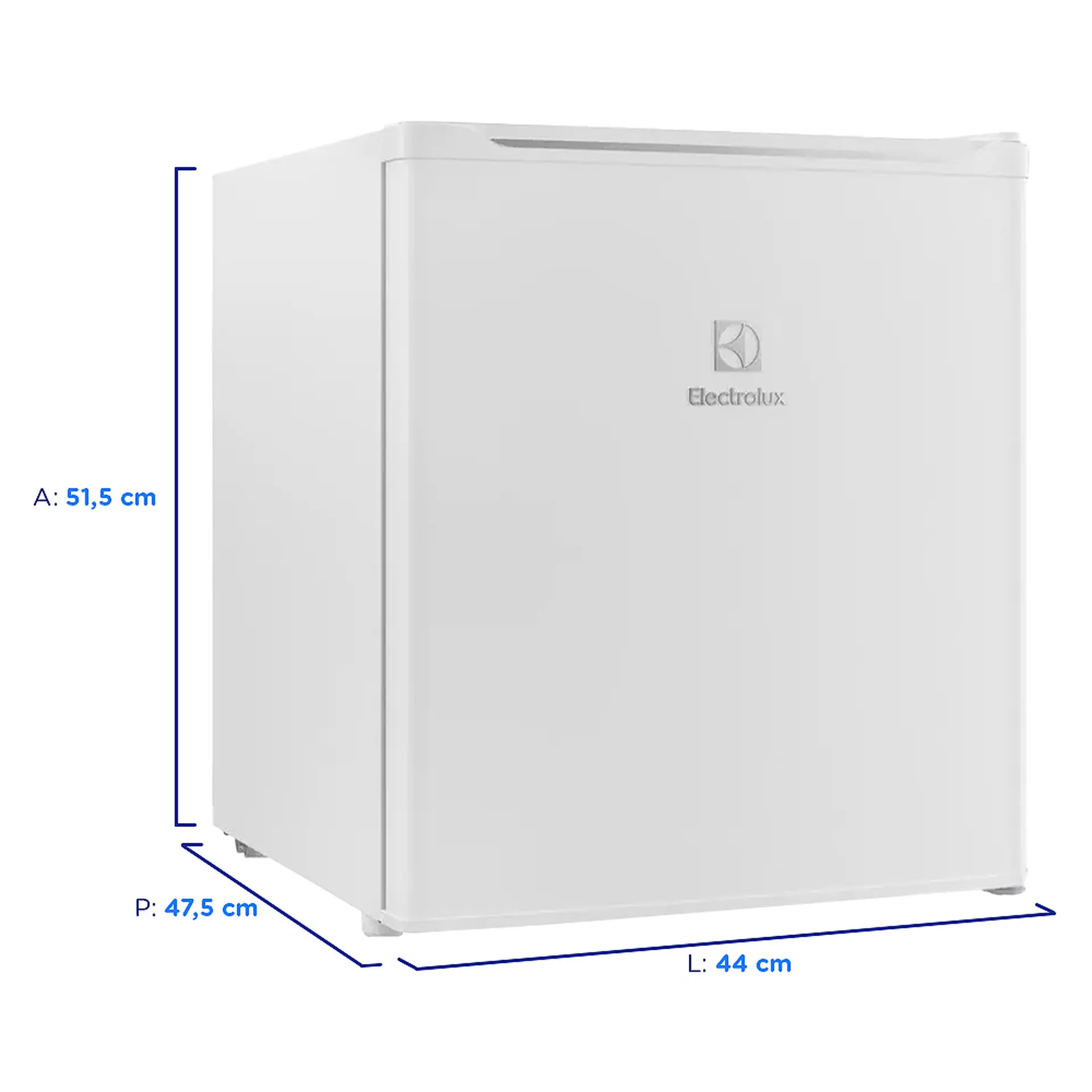 Frigobar Electrolux 47L 1 Porta Degelo Manual Efficient EM50 - Branco - 220 Volts