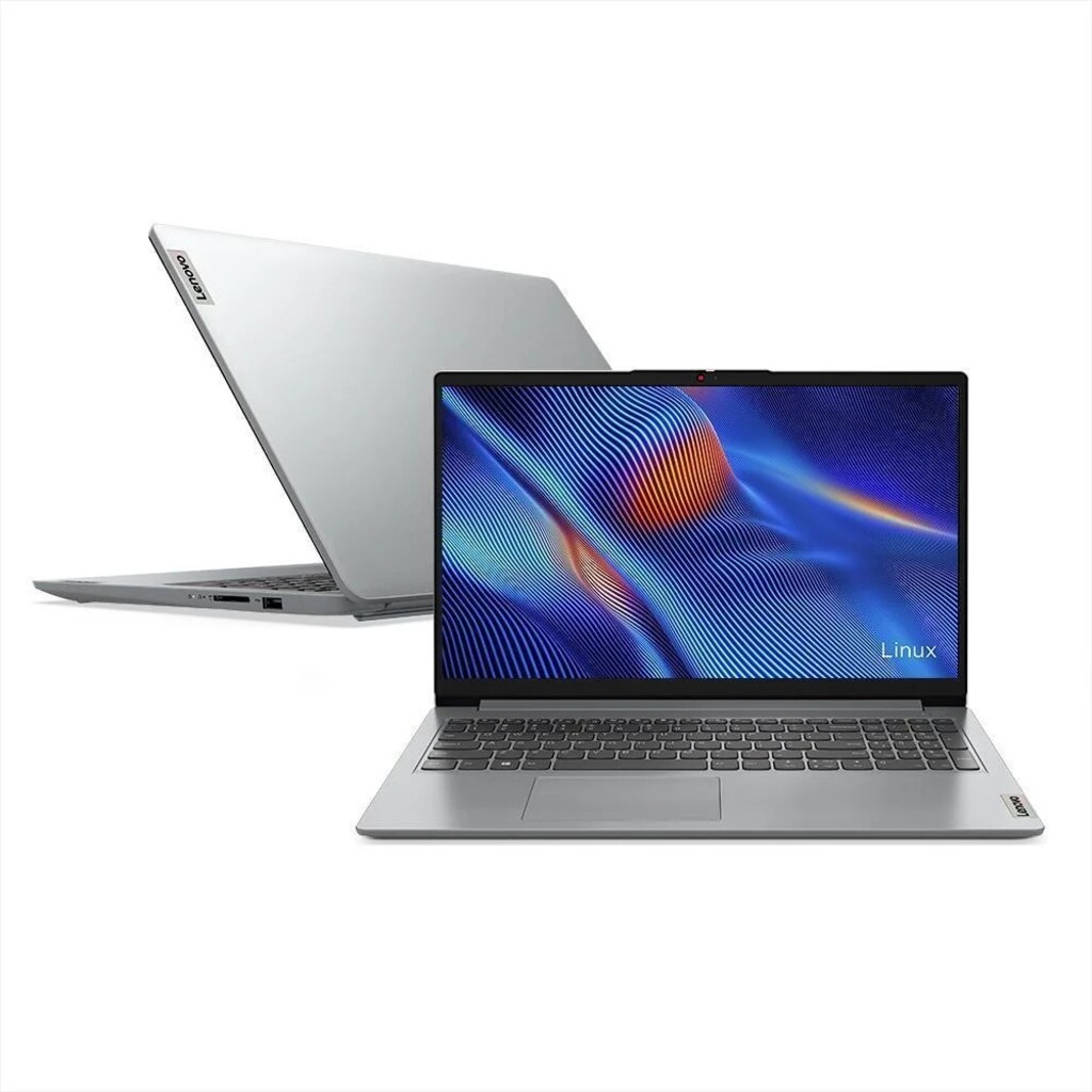Notebook Lenovo Ideapad 1i 15IAU7 82VYS01100 Core I3-1215U Memória 4 GB SSD 128GB Monitor 15,6 Linux