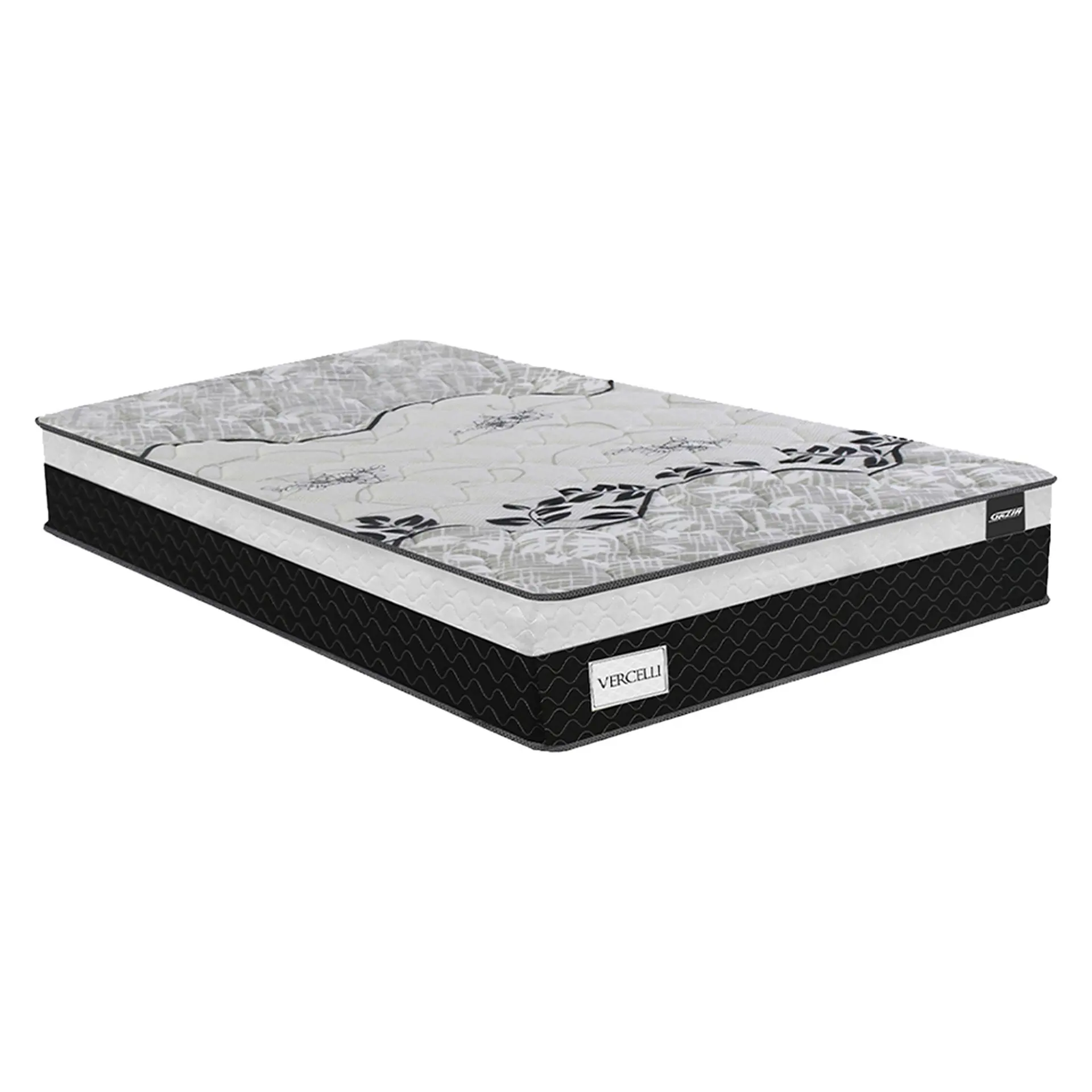 Colchão Casal Molas BlueWave Gazin Vercelli 138x188 - Preto/Branco