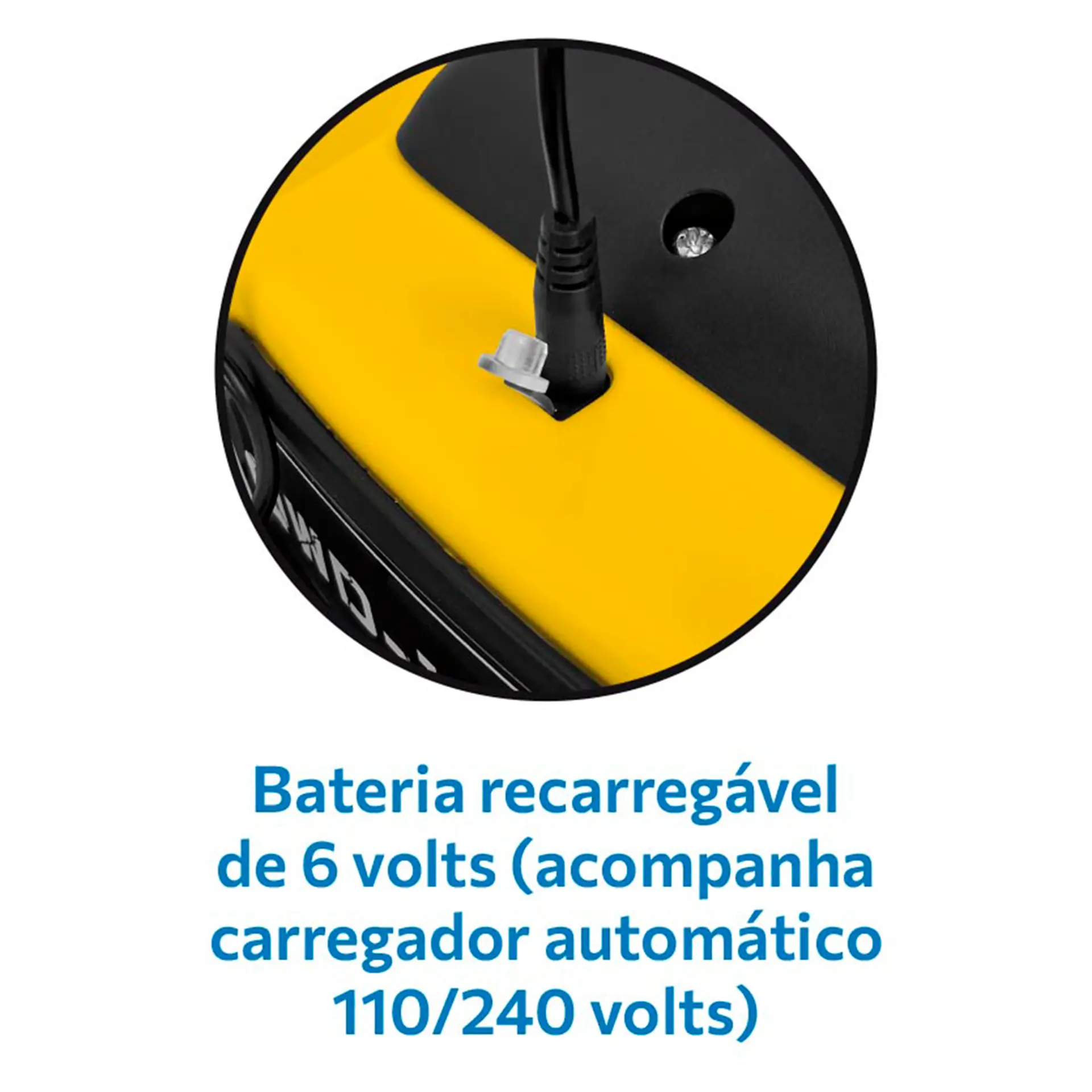 Quadriciclo Elétrico Infantil com Farol e Limitador de Giro Bandeirante - Amarelo - Bivolt