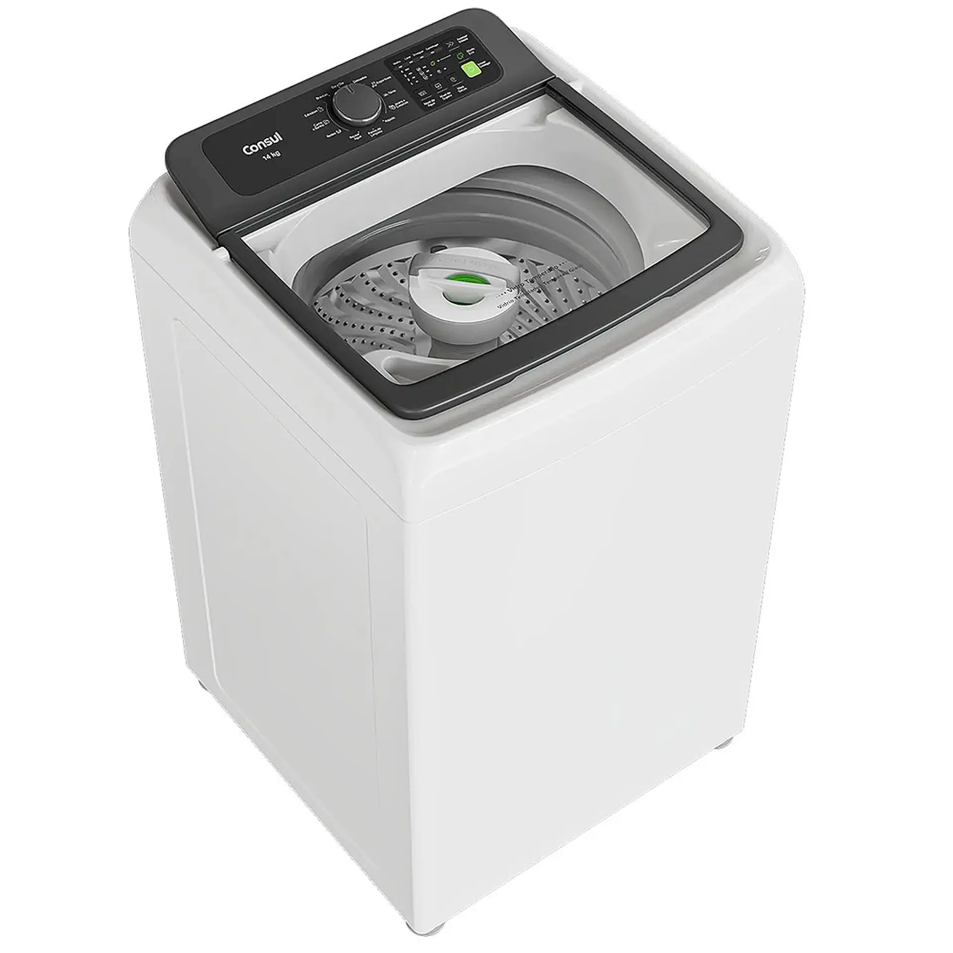 Máquina de Lavar Consul 14kg Automática 12 Programas CWN14AB - Branco - 220 Volts