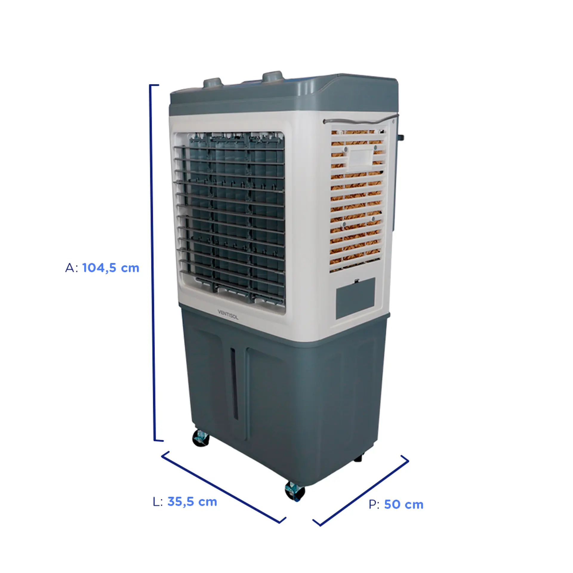 Climatizador de Ar Ventisol CLIN60 PRO 60L 3 Velocidades 3 em 1 - Branco/Cinza - 110 Volts