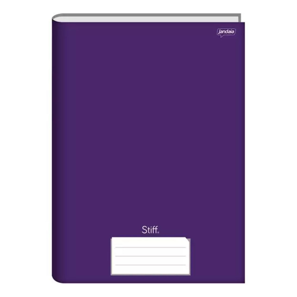 Caderno Brochura Capa Dura Costurado 48 Fls 140x200 Stiff Roxo - Unitário Jandaia 7527877