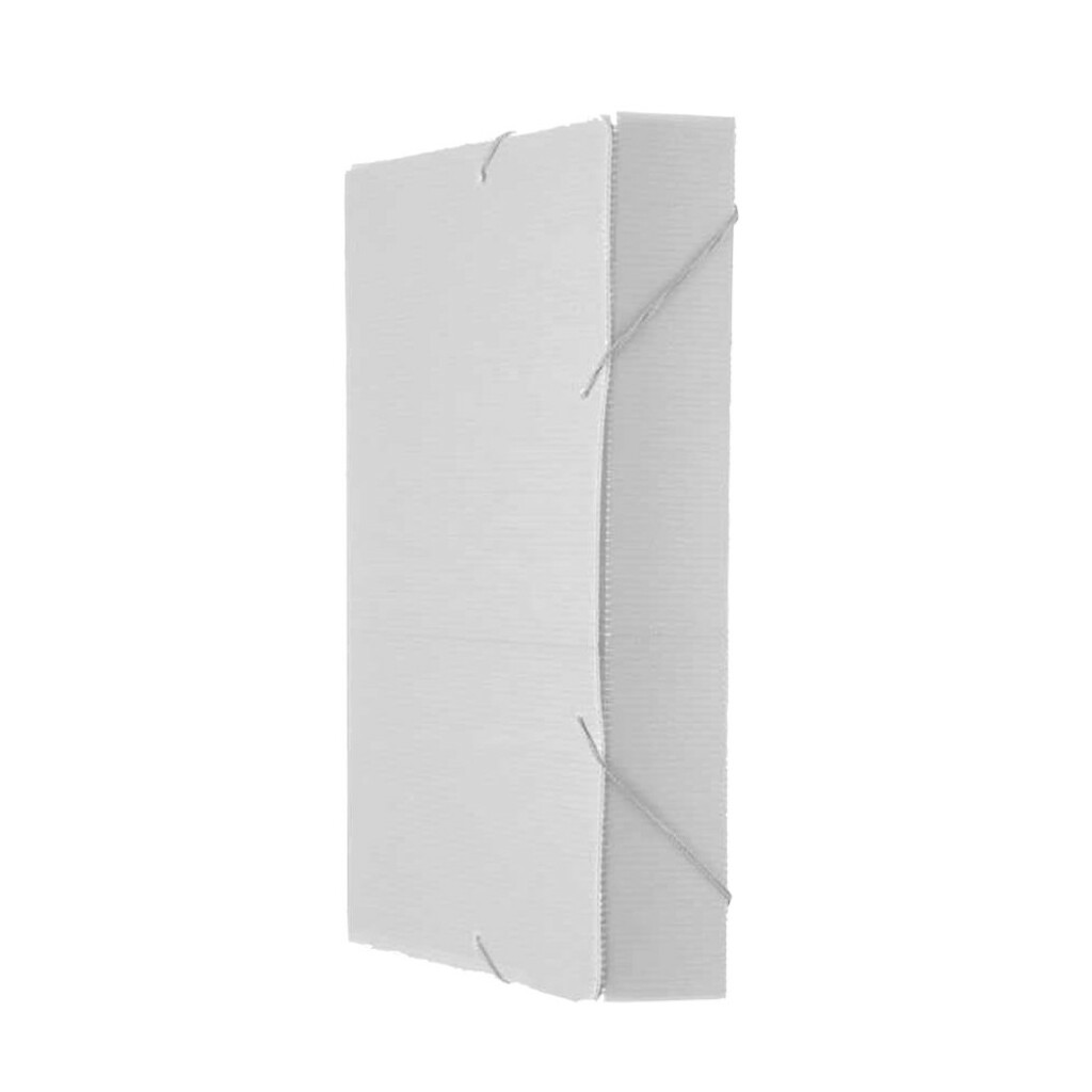 Pasta Aba Elástico 340 x 245mm Lombo 5,5cm Cristal Nova Onda Polibras - Pacote com 10 Unidades - 20417