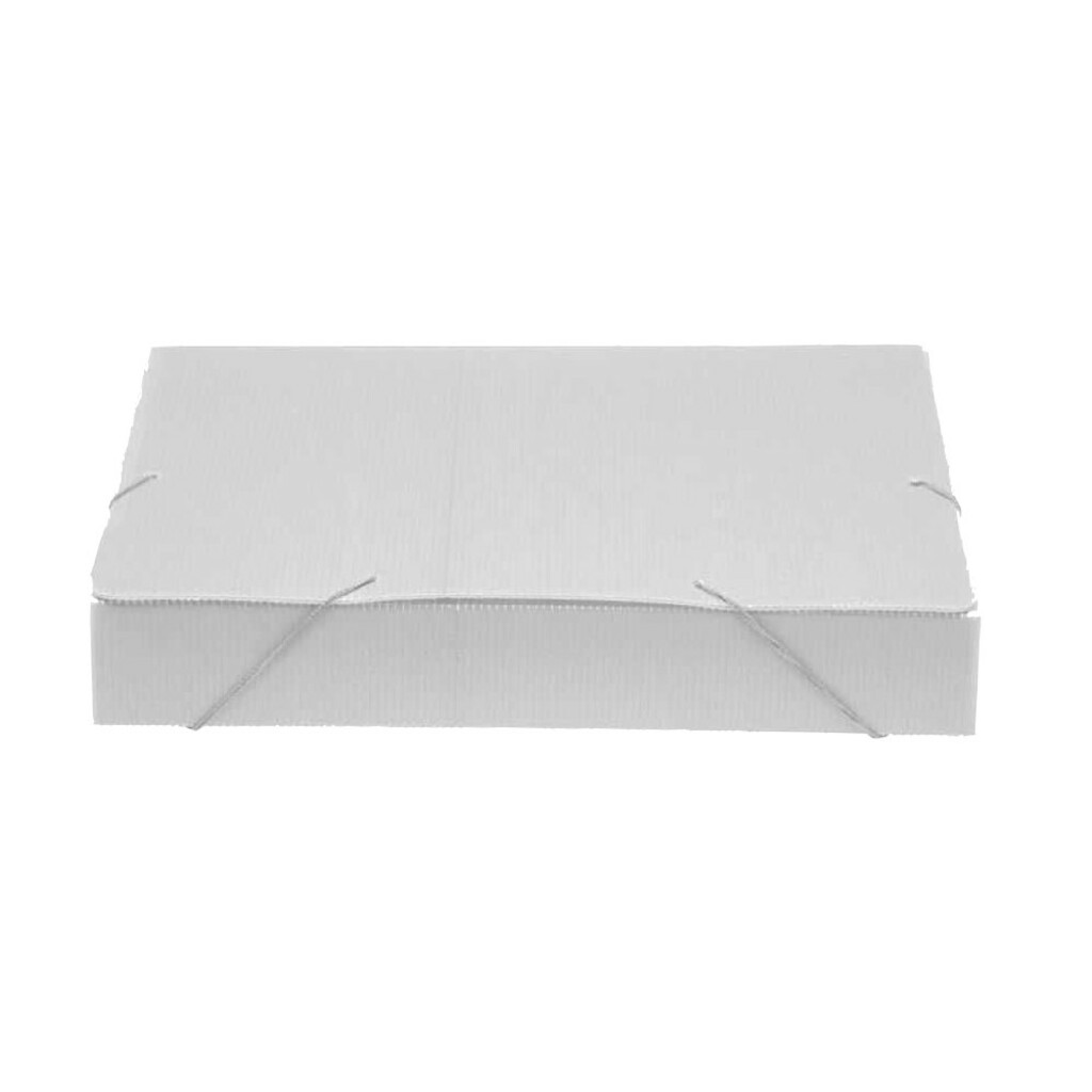 Pasta Aba Elástico 340 x 245mm Lombo 5,5cm Cristal Nova Onda Polibras - Pacote com 10 Unidades - 20417