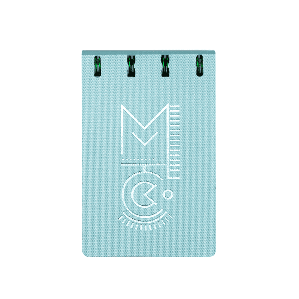 Caderno Ótima System Flex Mini Report Mettalic Verde