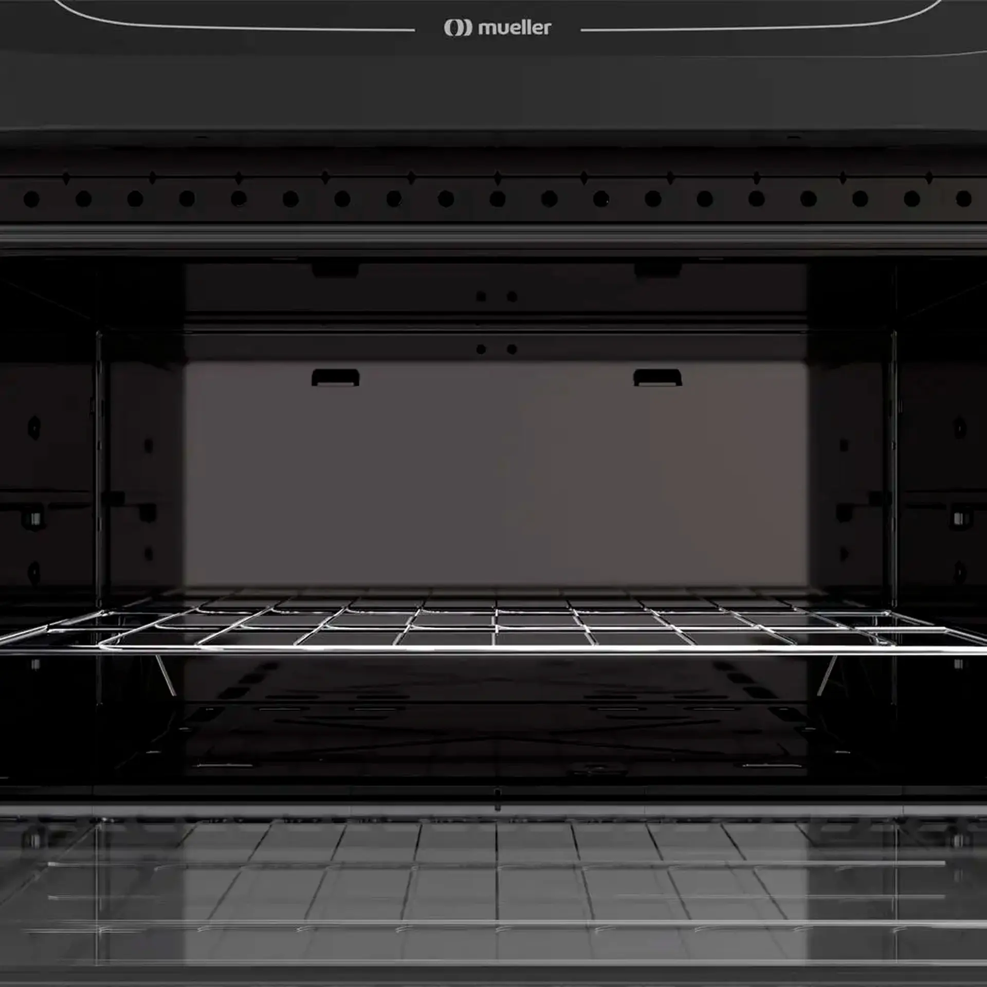 Fogão Mueller MFV5BB 5 Bocas Automático Mesa de Vidro Temperado com Ultra Chama - Preto - Bivolt