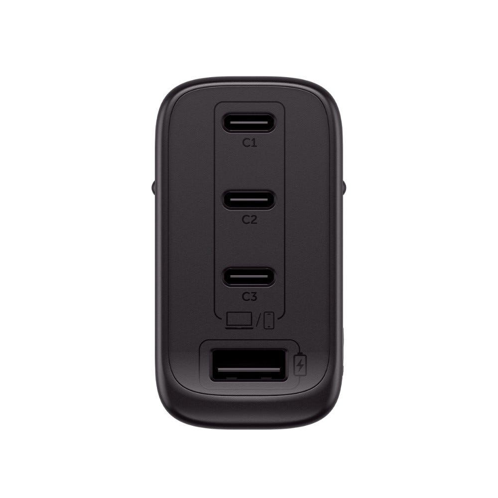 Carregador Ultra Rápido 3 Portas USB-C E 1 USB-A EC 31 Power 100W GAN Preto Intelbras