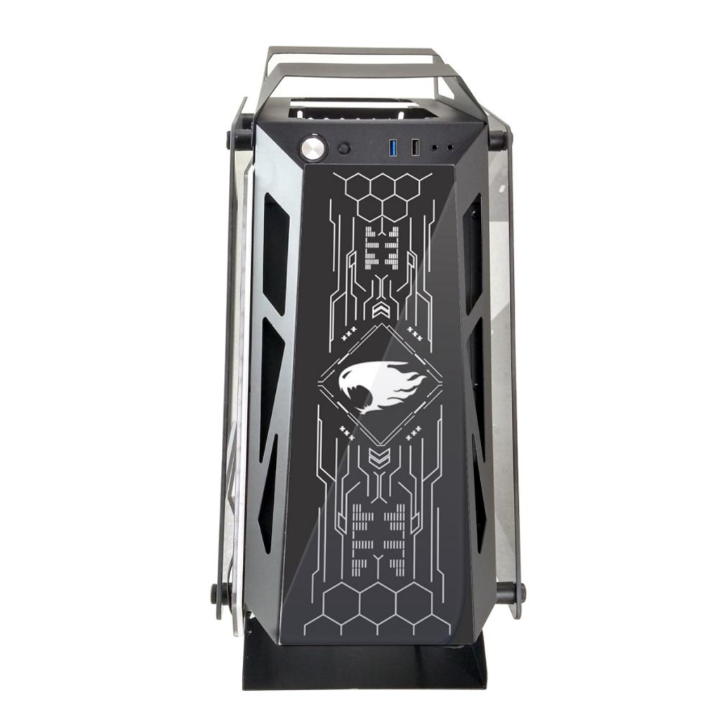 Gabinete Gamer Pixxo GS Lumine Preto sem Fonte e Cooler Led RGB com Lateral de Vidro - CGLKL06G
