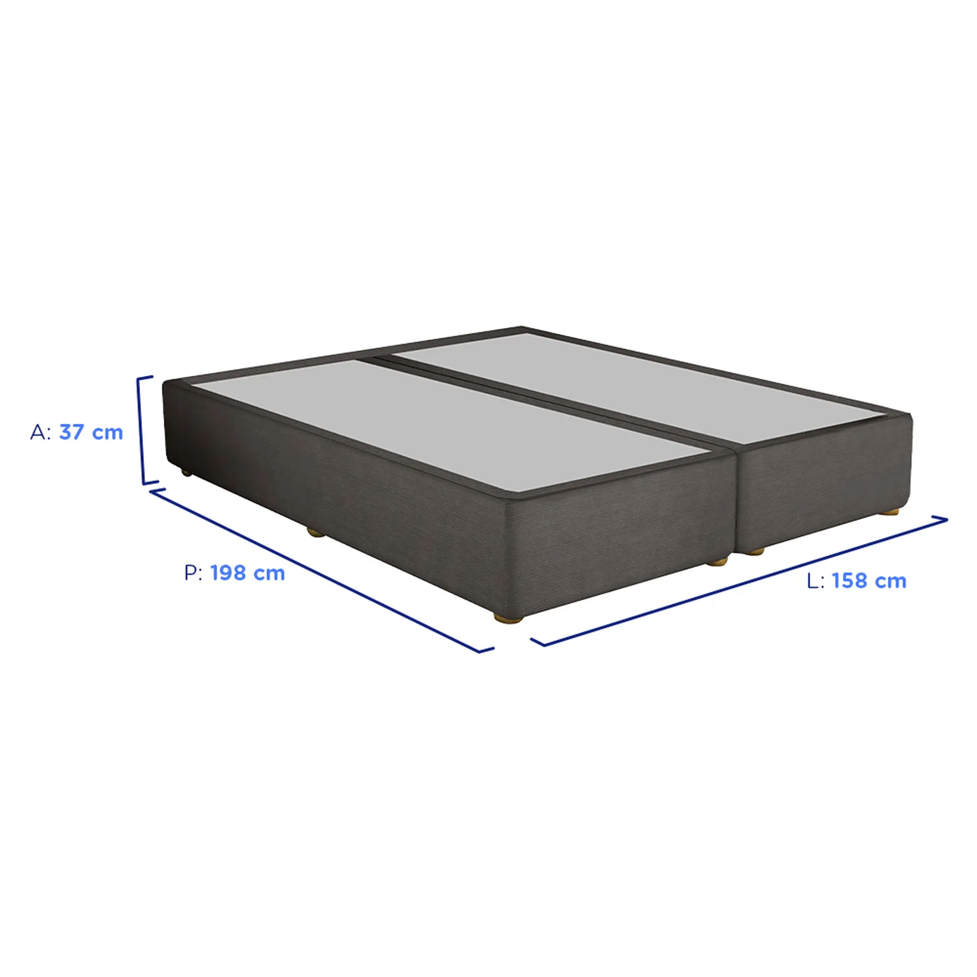 Colchão Cama Box Gazin Molas BlueWave King Size Lancelotti 193x203