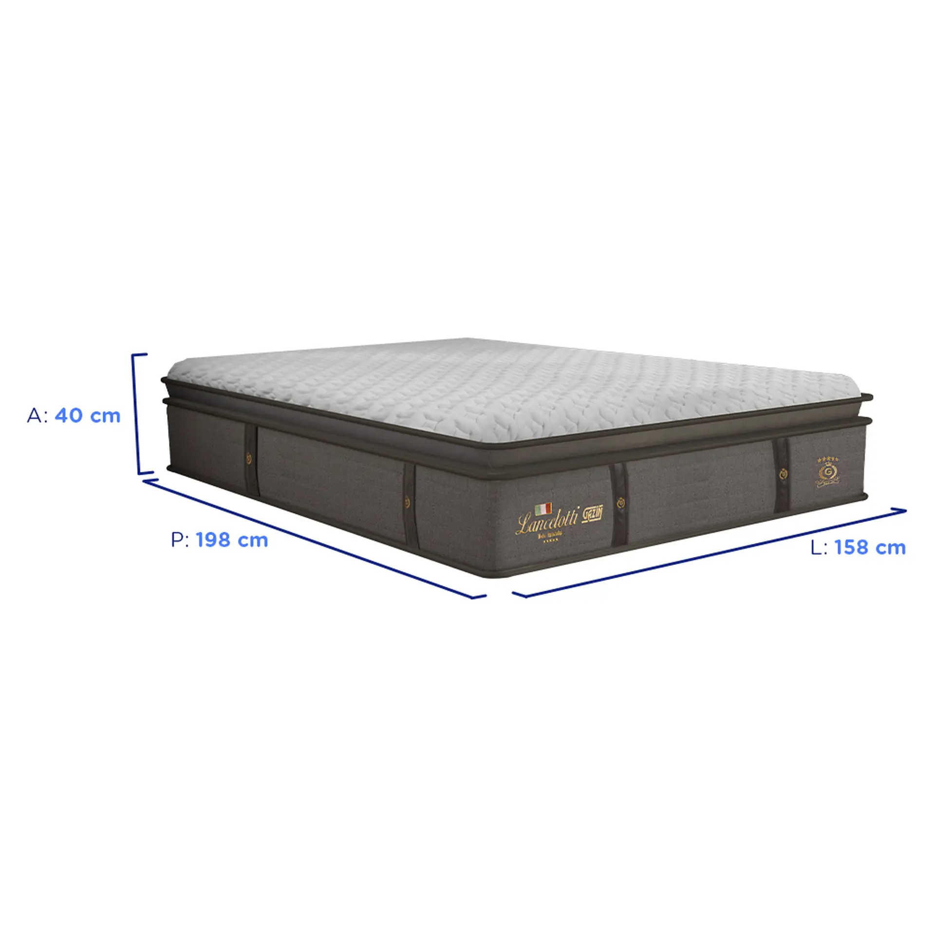 Colchão Cama Box Gazin Molas BlueWave King Size Lancelotti 193x203