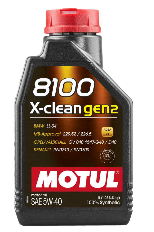 Óleo Para Motor de Carro MOTUL 8100 X-CLEAN GEN2 5W-40 1L 109761