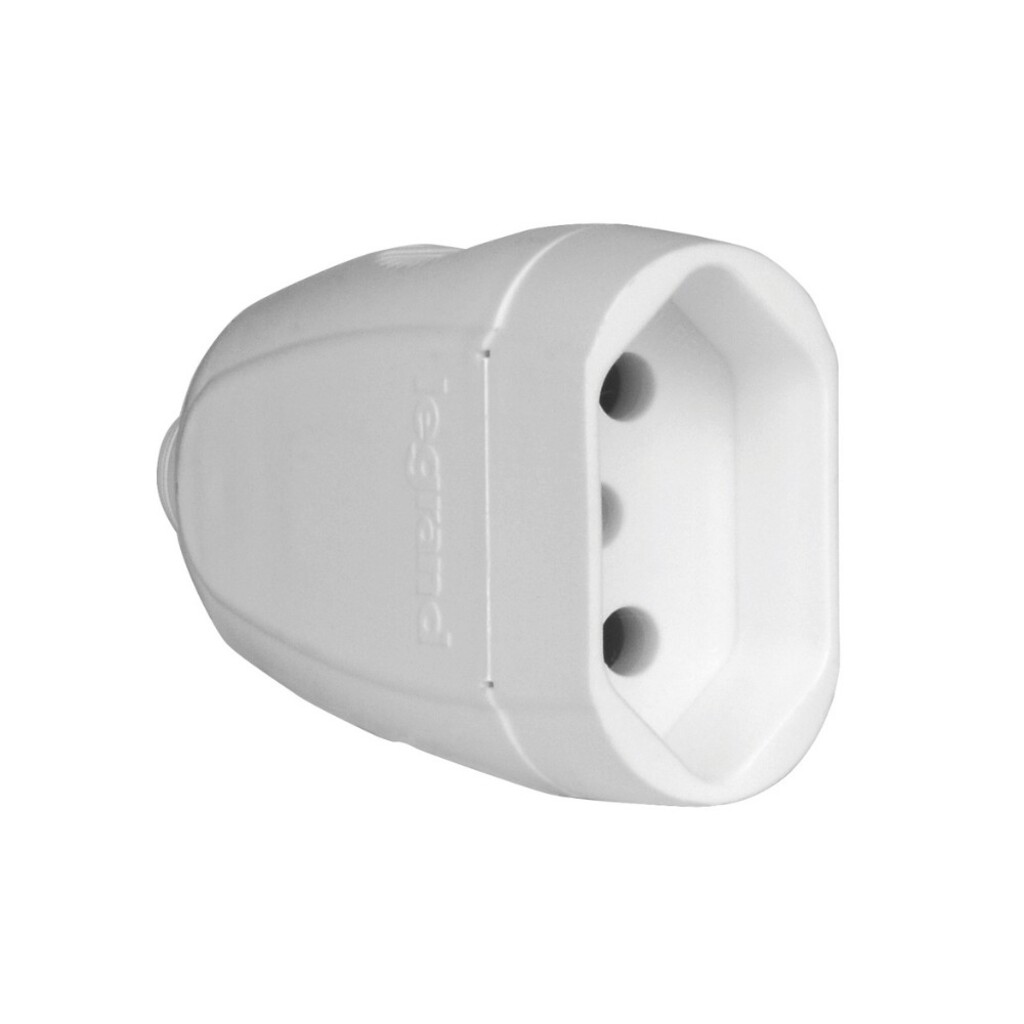 Plug Fêmea Legrand I Pial 3 Pinos Redondo 20A Branco - 615937 - Unitário