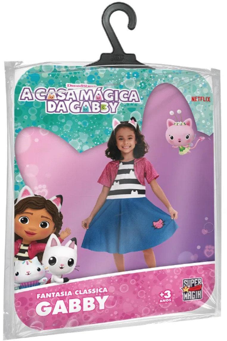 Fantasia Infantil Casa Mágica Da Gabby Tam G Tiara Inclusa Super Magia