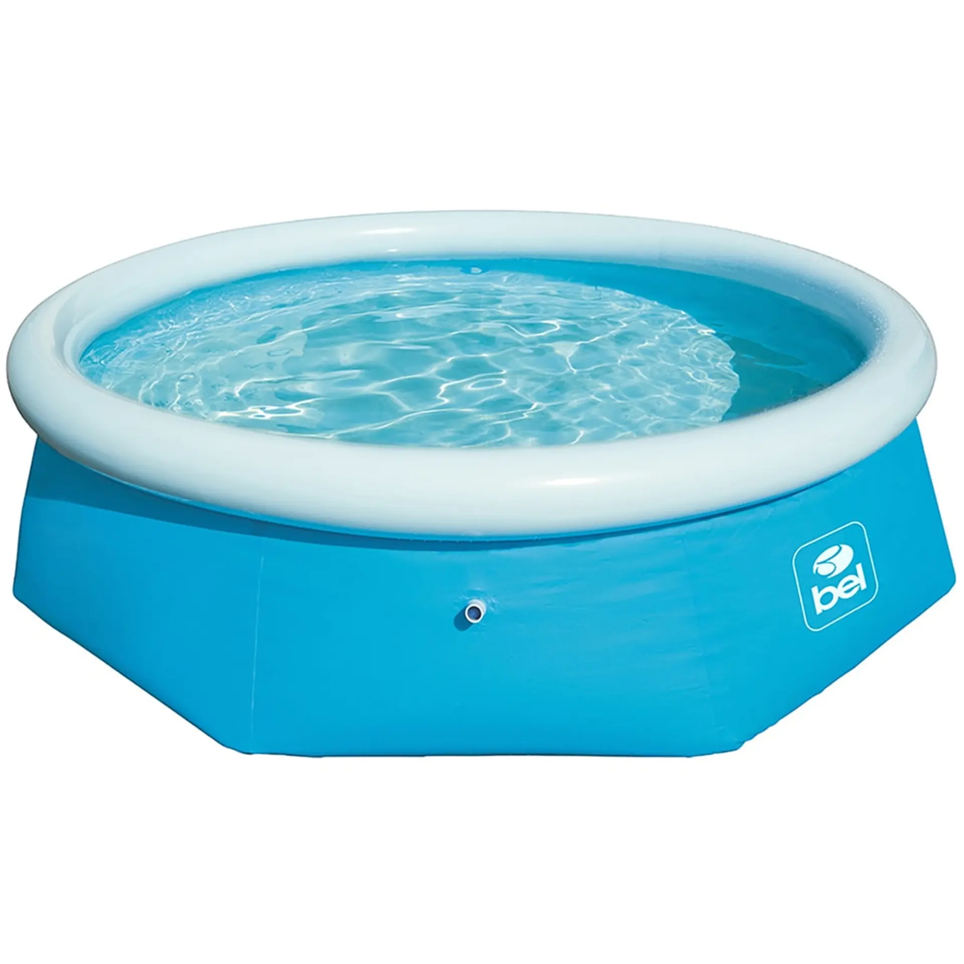 Piscina Inflável com Válvula de Entrada Belfix Bel Redonda 2500L - Azul