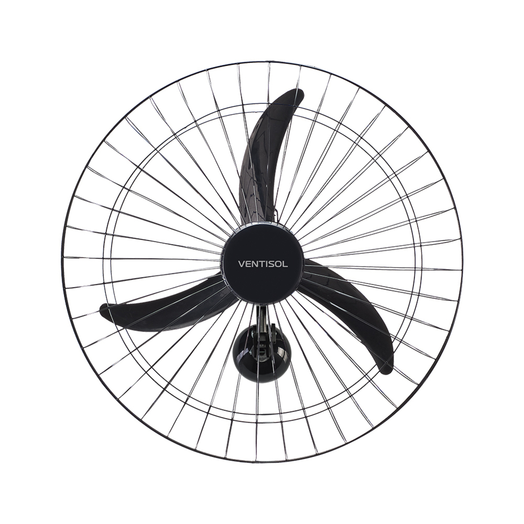 Ventilador de Parede Ventisol 60CM 127 Volts 147 Watts 3 Pás Preto - 490