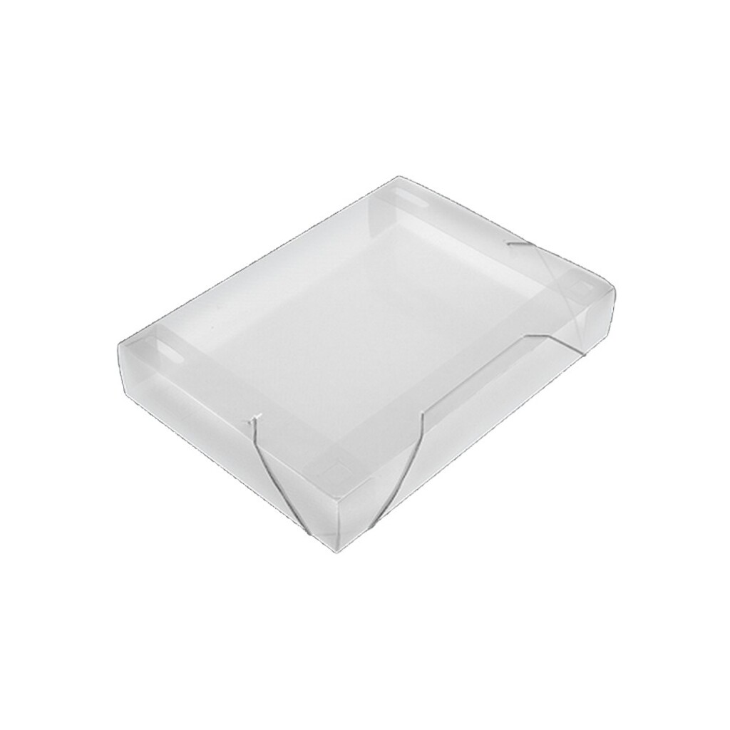 Pasta Aba Elástico 335 x 245mm Lombo 4,0cm Cristal Solft Polibras - Pacote com 10 Unidades - 160517