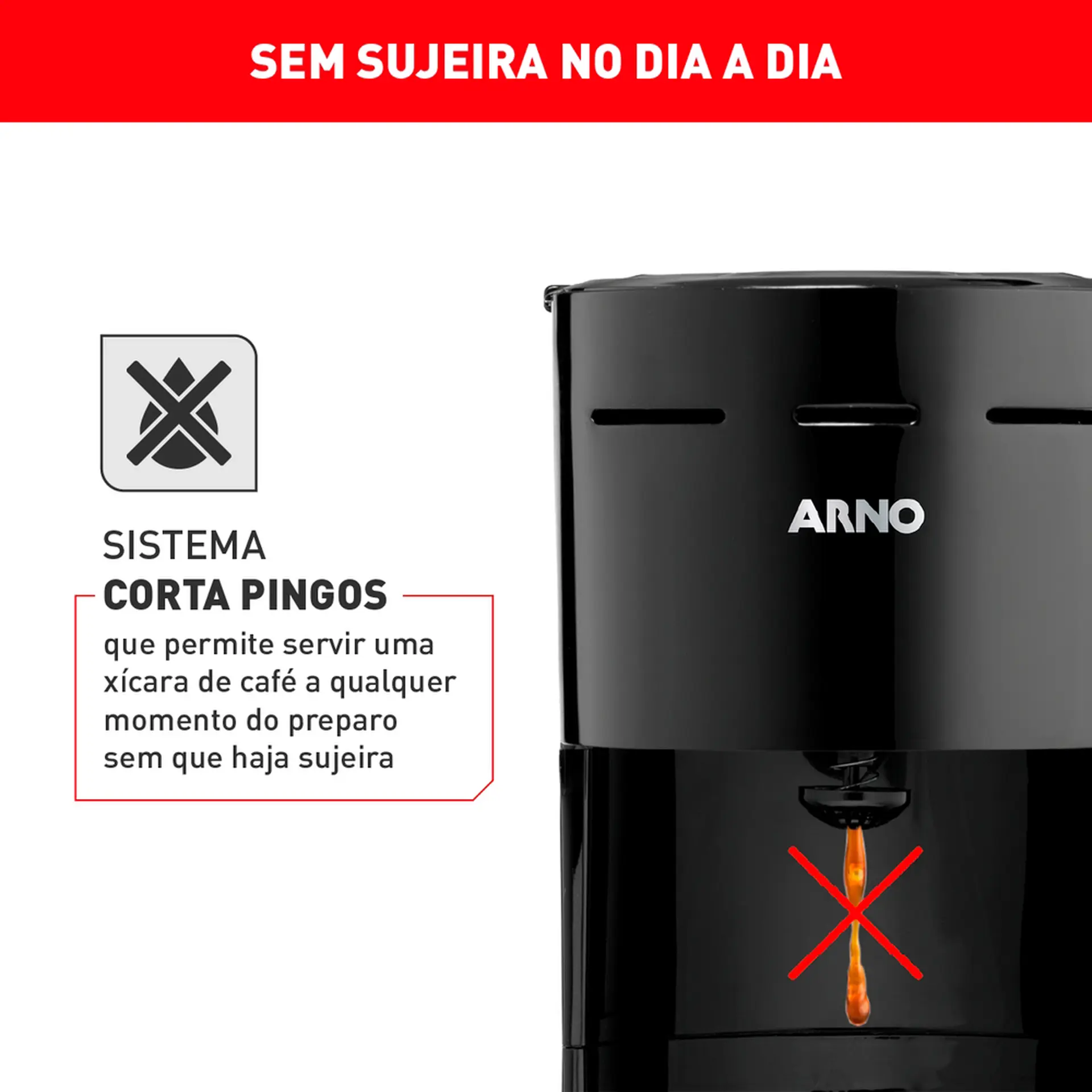 Cafeteira Elétrica Arno Classic 0,6L CFC1 - Preto - 110 Volts