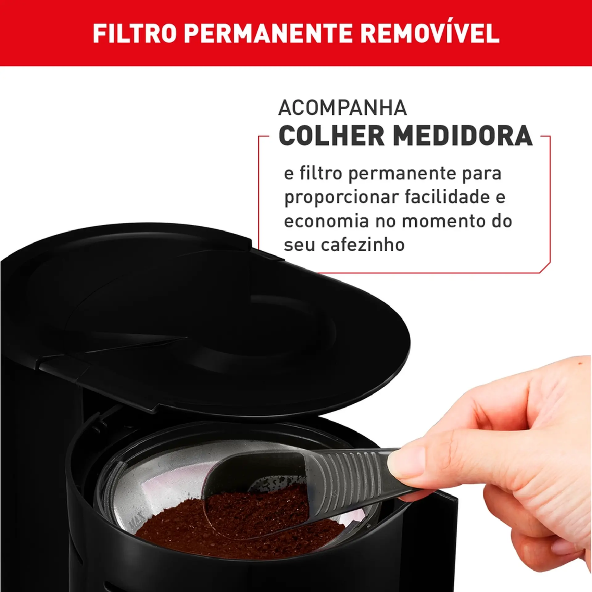 Cafeteira Elétrica Arno Classic 0,6L CFC1 - Preto - 110 Volts