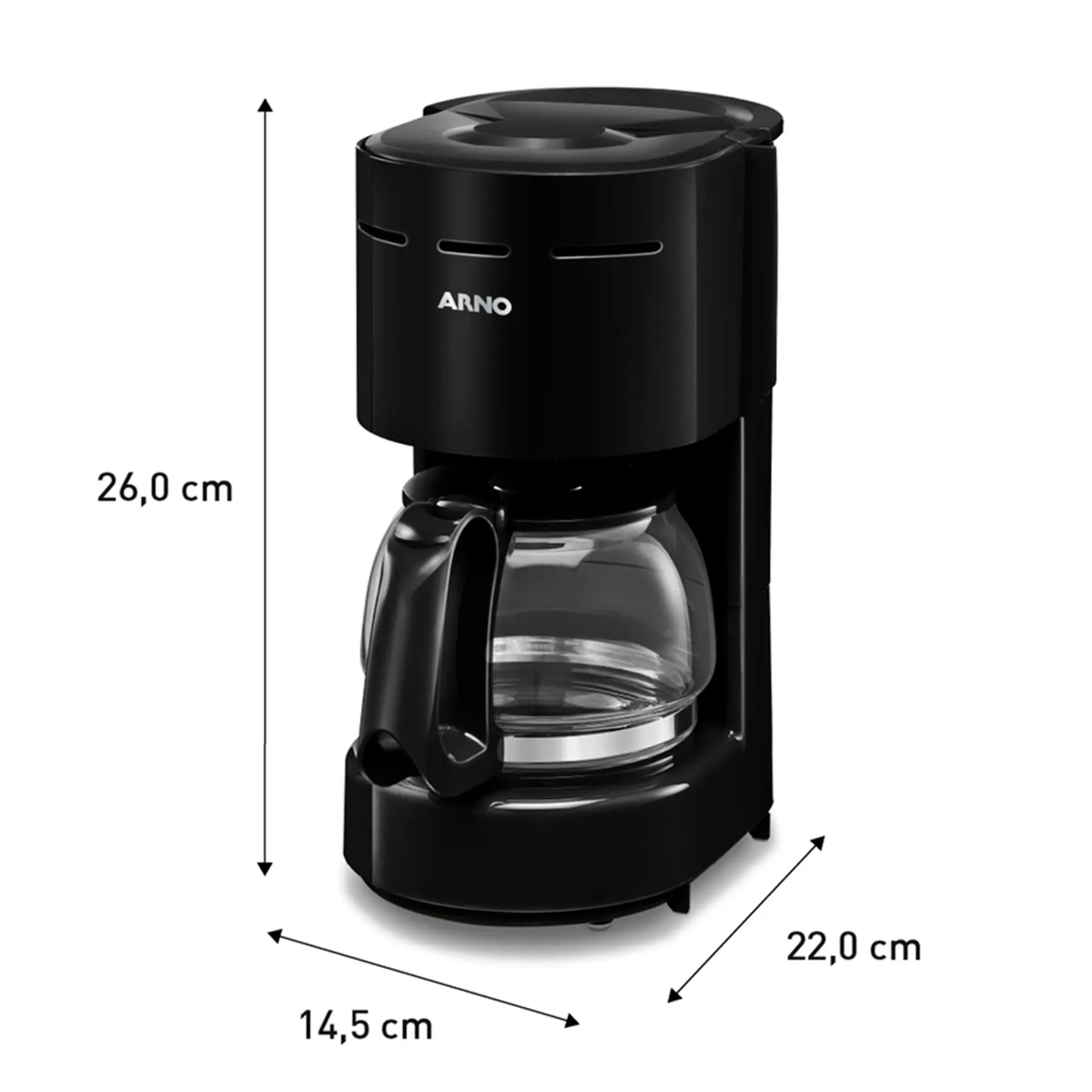 Cafeteira Elétrica Arno Classic 0,6L CFC1 - Preto - 110 Volts