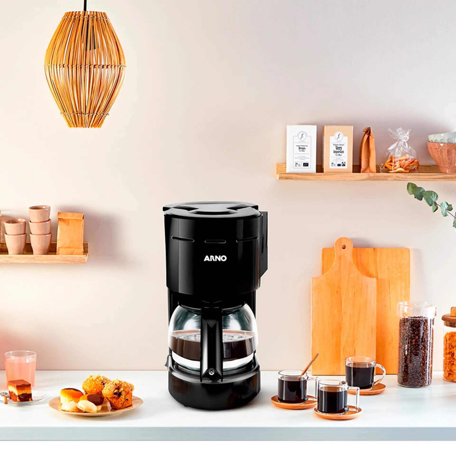 Cafeteira Elétrica Arno Classic 0,6L CFC1 - Preto - 110 Volts