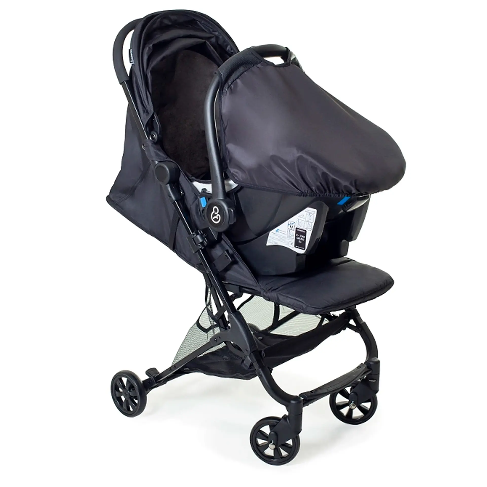Carrinho de Bebê Retrátil Galzerano Bali até 15 kg - Preto
