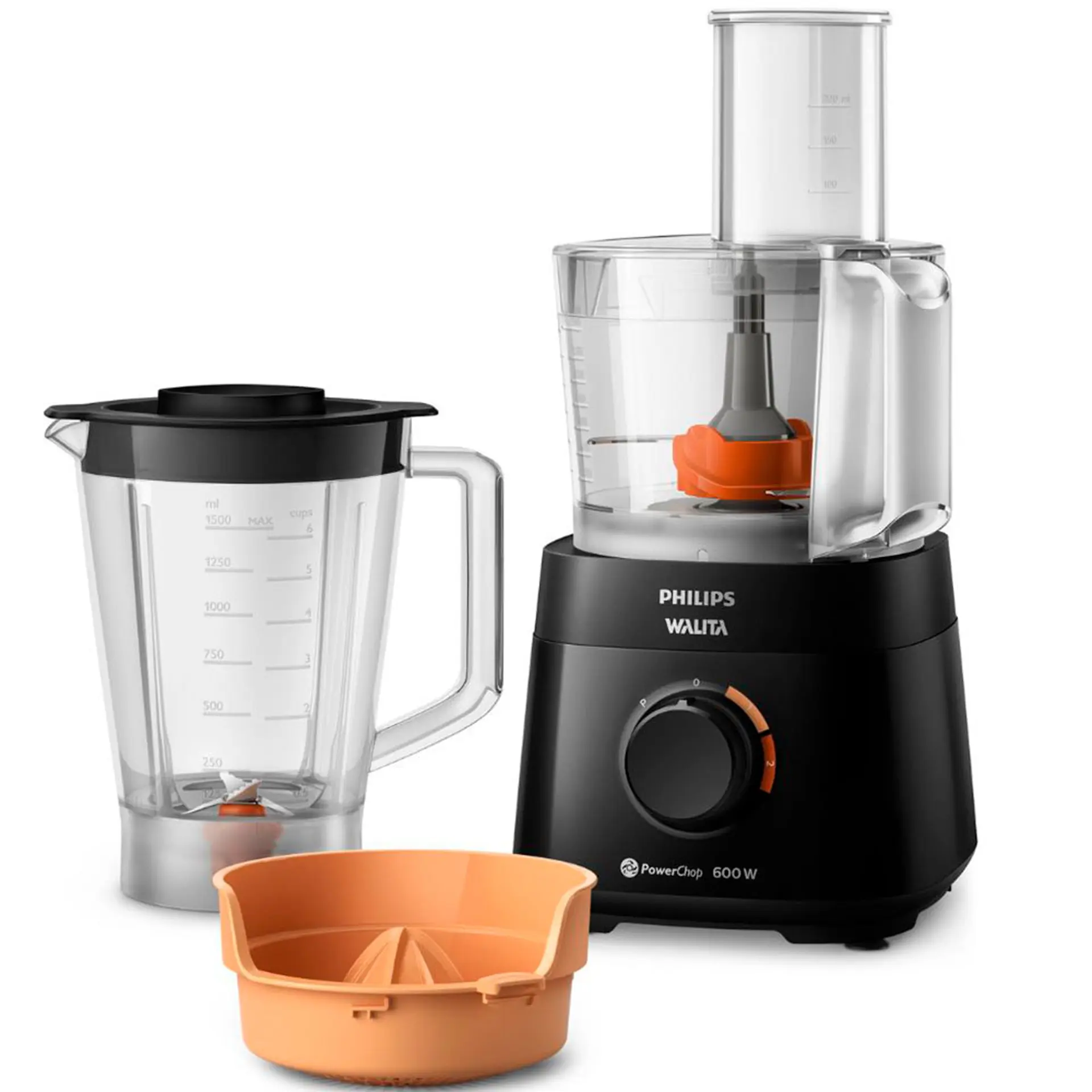 Multiprocessador de Alimentos Philips Walita PowerChop 3 Acessórios RI7300 - Preto - 110 Volts