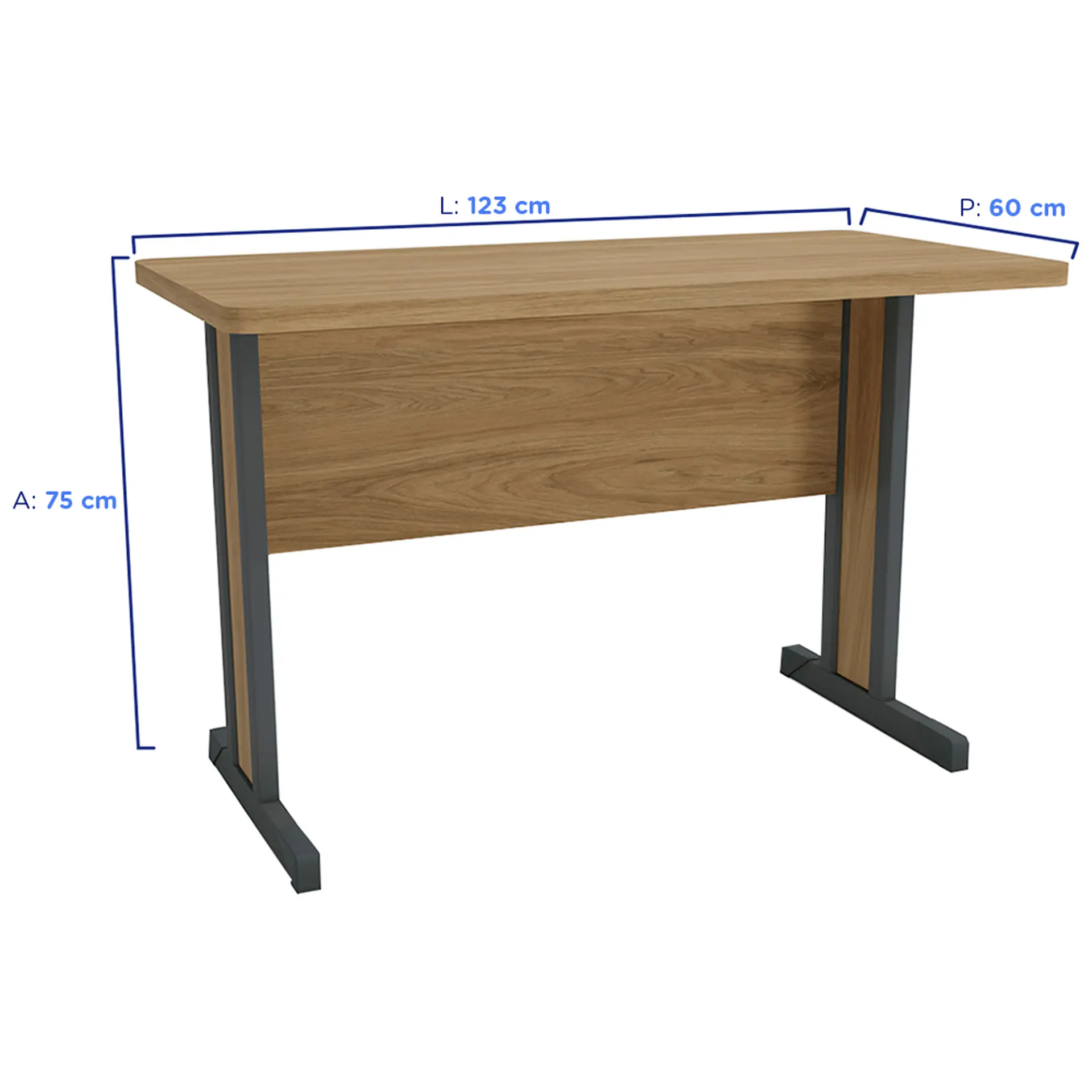Mesa de Escritório MDF e MDP Secretária Kappesberg - Itapua