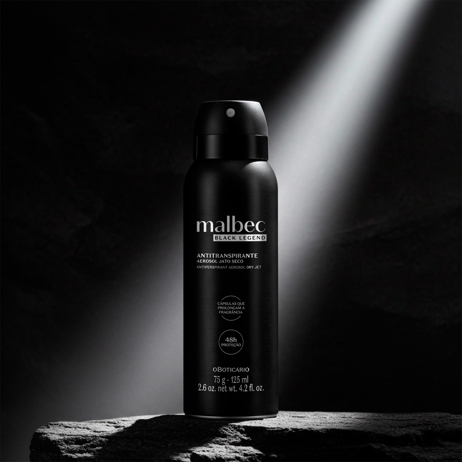 Desodorante Antitranspirante Aerossol Malbec Black Legend 75g/125ml