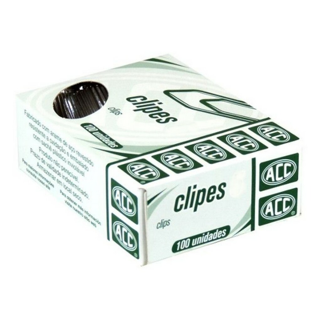 Clips Metálico Galvanizado 1/0 ACC - Caixa com 100 Unidades - 9.11.11.18-0