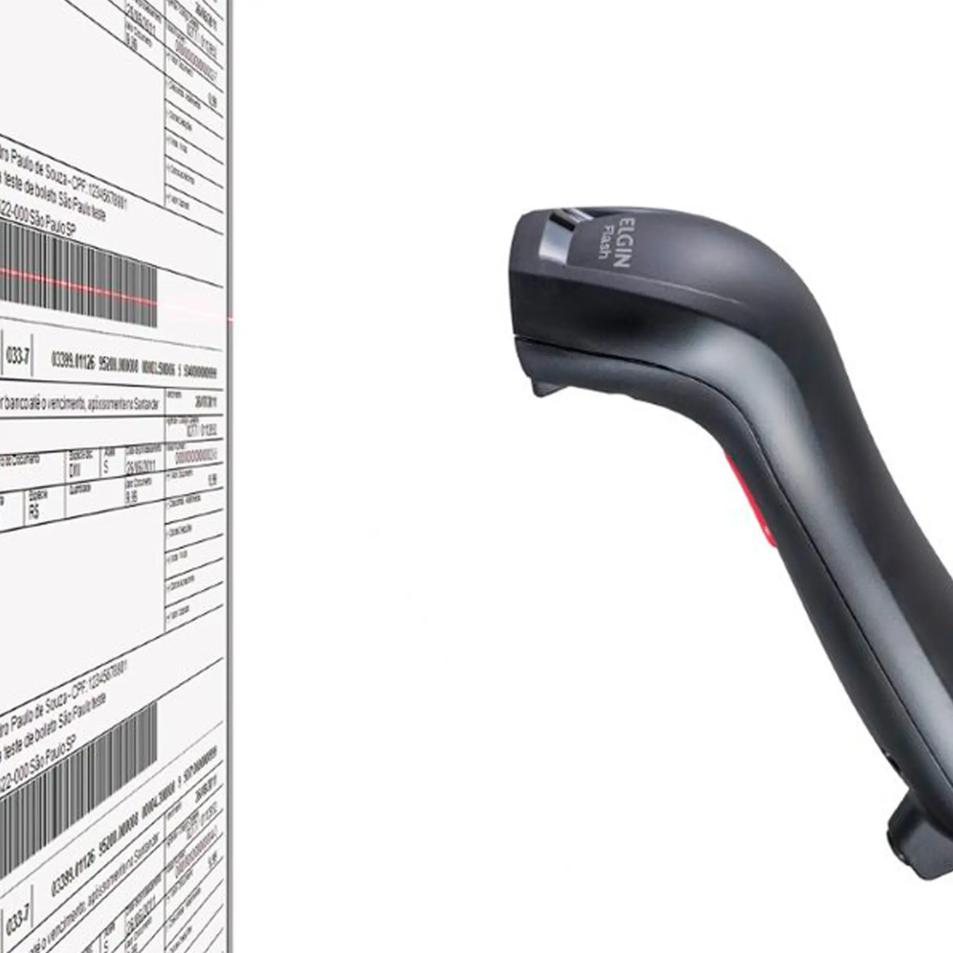 Impressora Térmica de Cupom i8 USB + Leitor de Código de Barras Flash Elgin - Preto - Bivolt