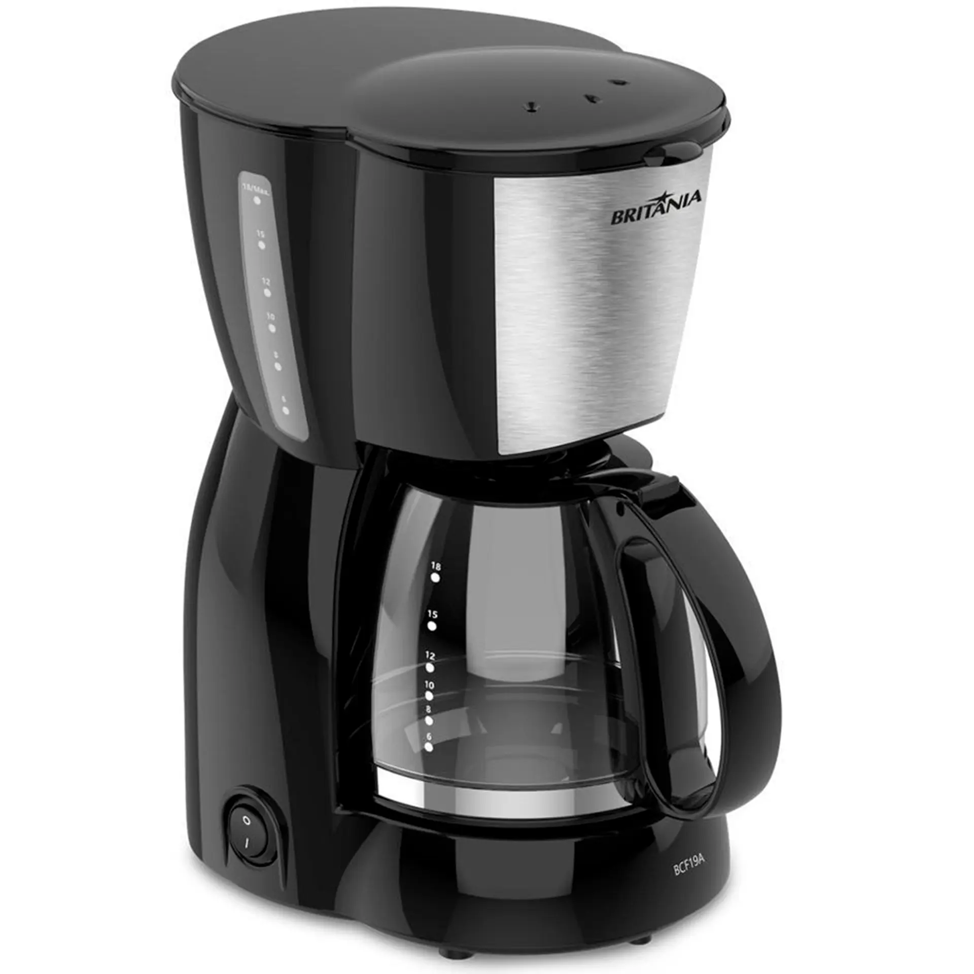Cafeteria Elétrica Britânia BCF19 18 Xícaras Jarra de Vidro - 110 Volts