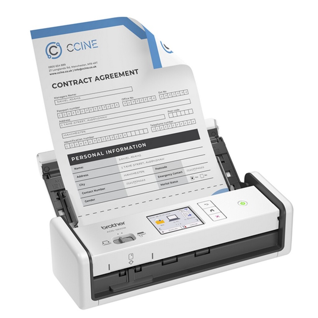 Scanner Brother ADS1800W USB e WiFi Duplex Mesa 600DPI
