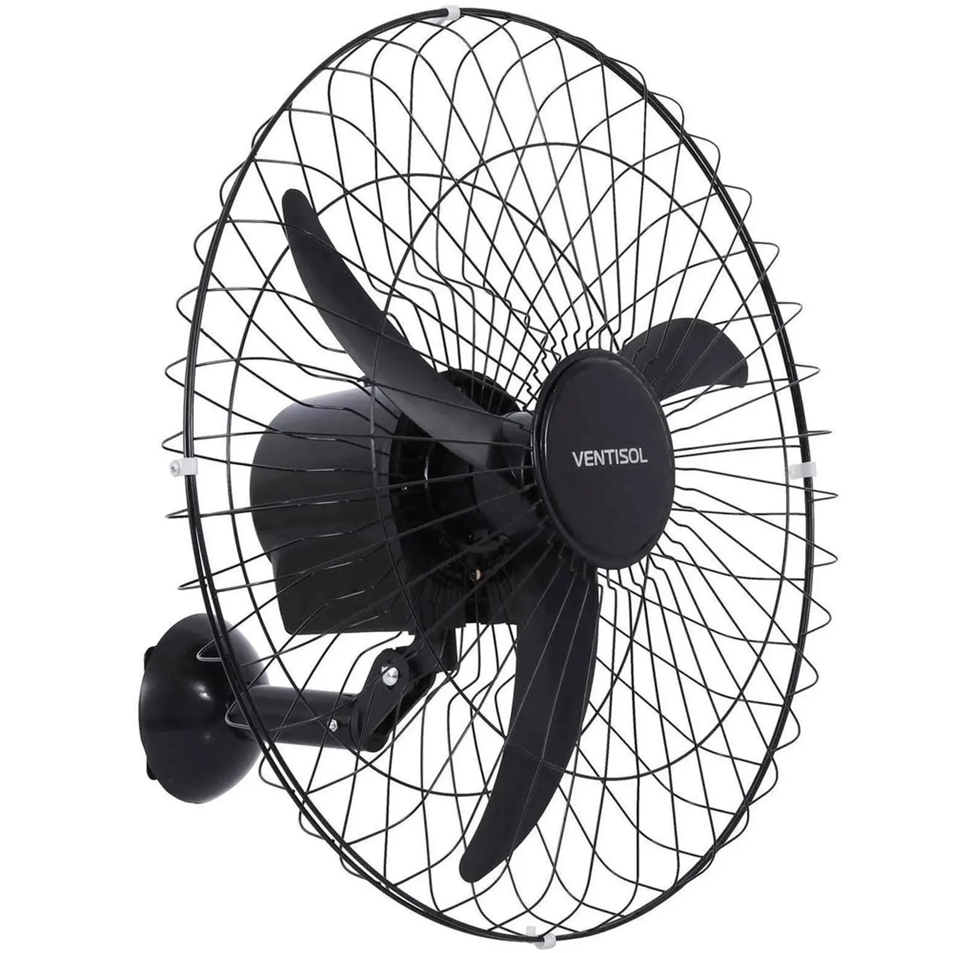 Ventilador de Parede Ventisol Premium 60cm 3 Pás 3 velocidades 200W 543 - Preto - Bivolt