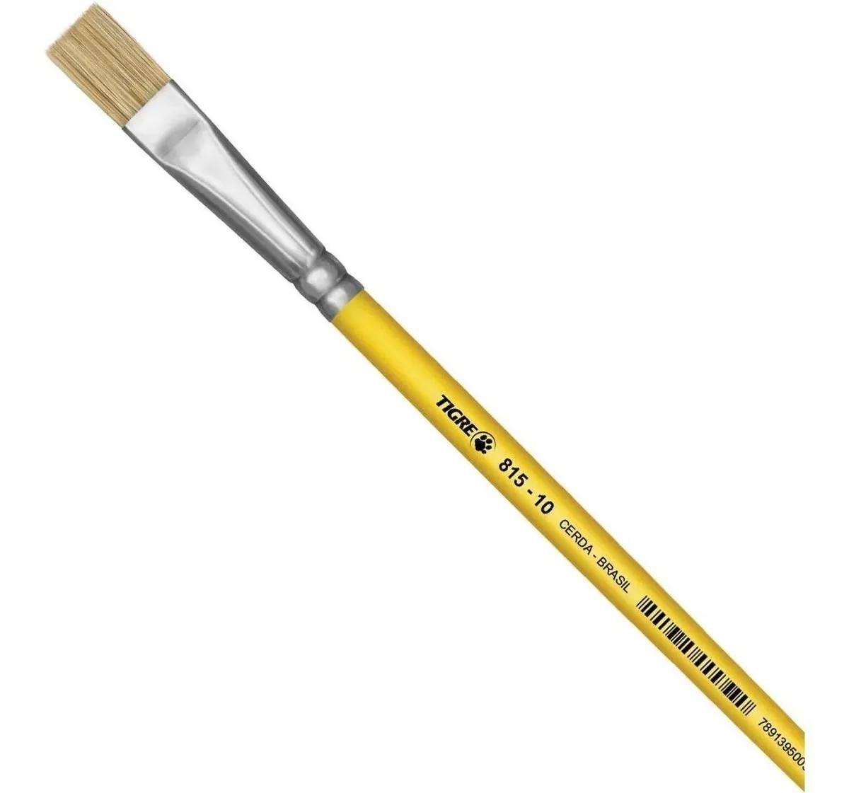 Pincel Chato Tigre 815 NR 10 Longo