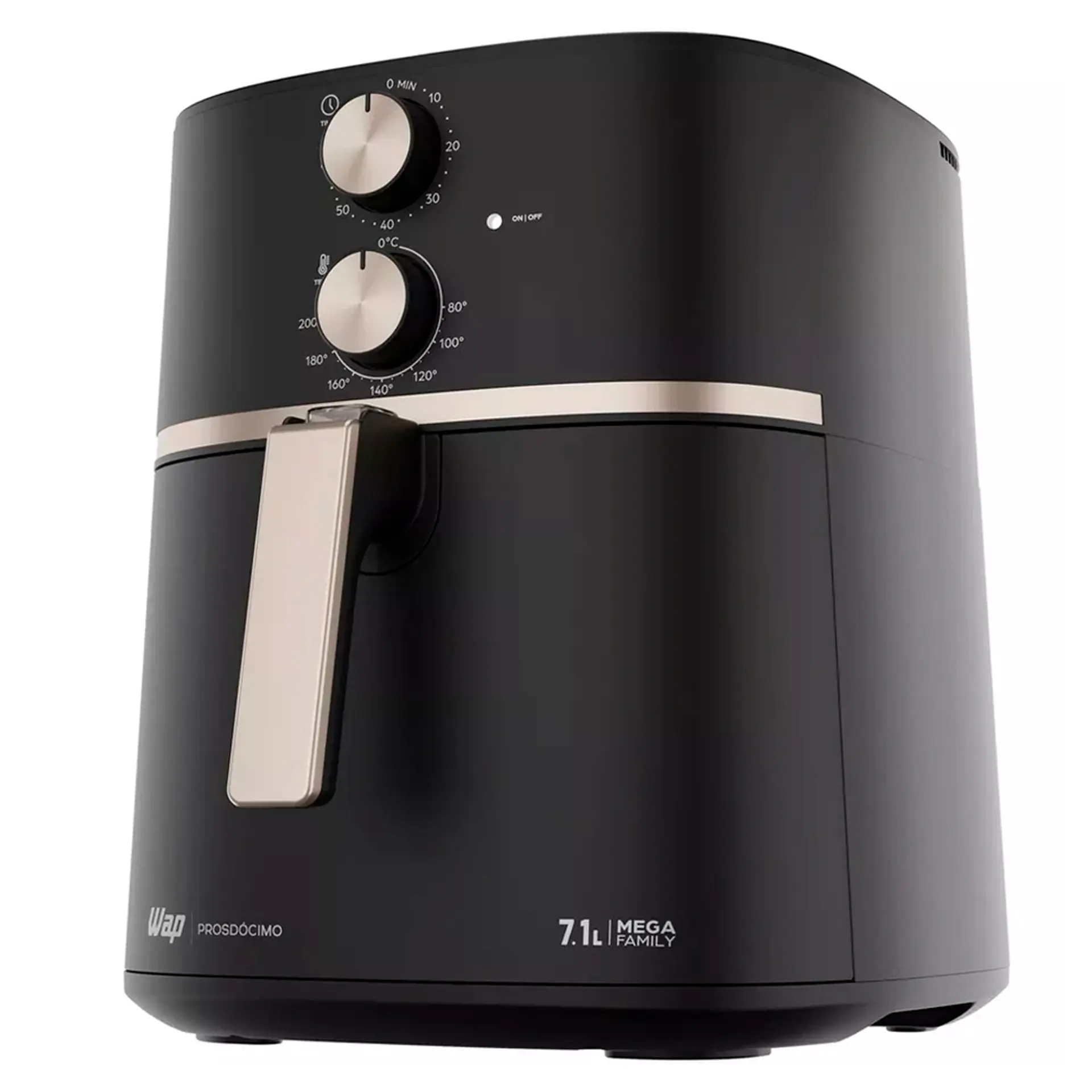 Fritadeira Elétrica Air Fryer Wap Mega Family 7,1L 1700W - Preto - 220 Volts