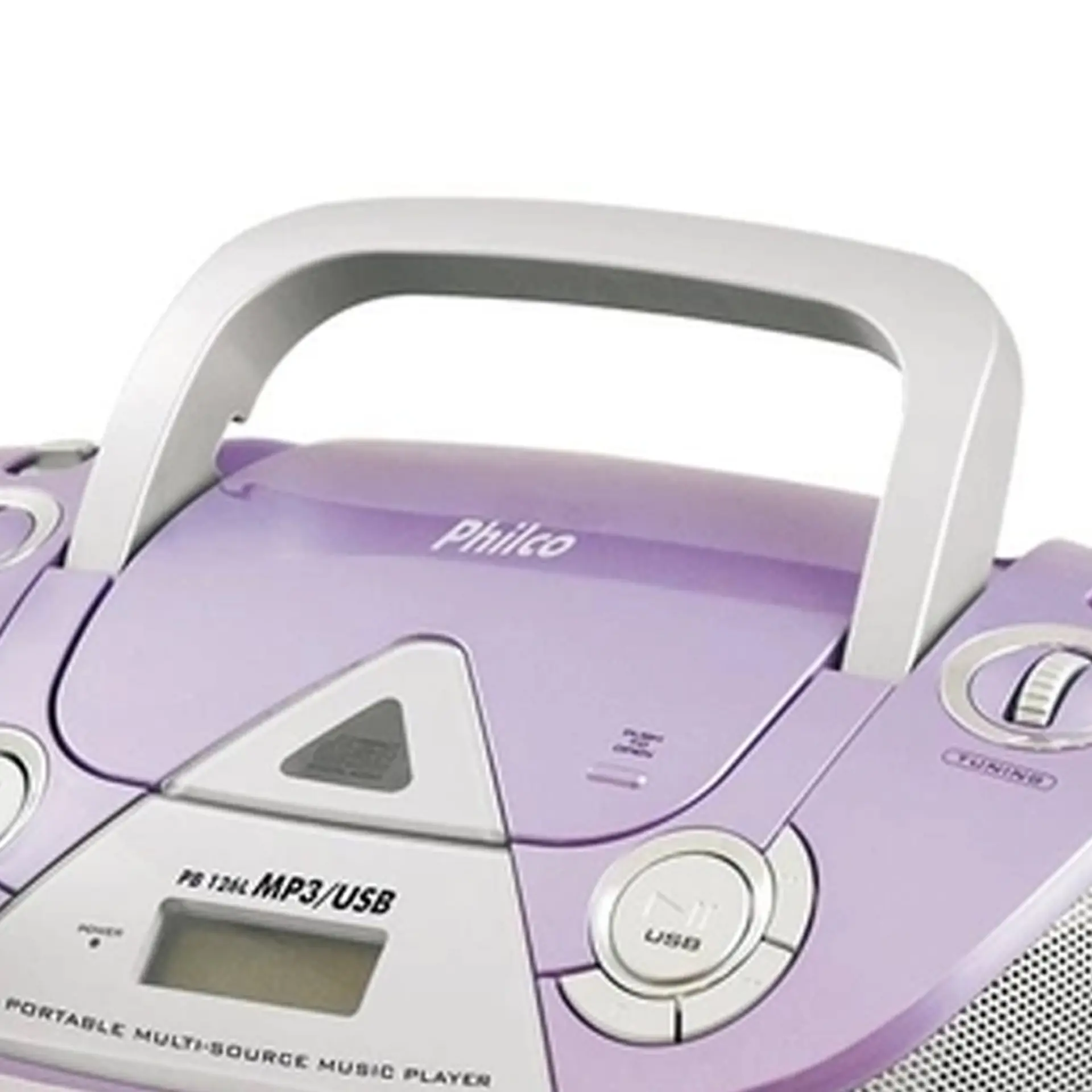 Rádio Portátil Philco PB126 FM 4W USB CD Player - Lilas