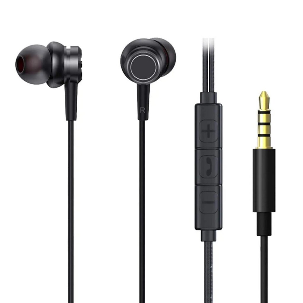 Fone de Ouvido Intra-Auricular com Microfone com Plug P3 Preto 64499 GOLDENTEC