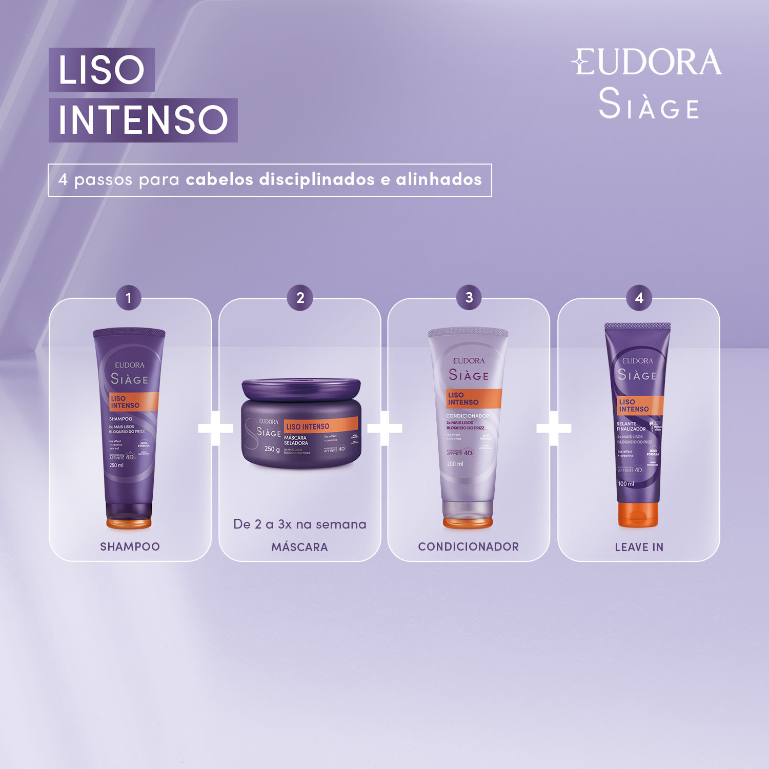 Shampoo Siàge Liso Intenso 250ml