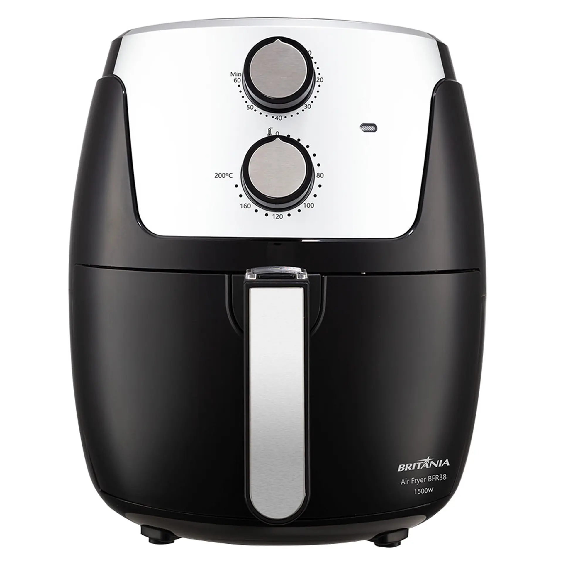 Fritadeira Elétrica Air Fryer Britânia BFR38 4,2L com Timer 1500W - Preto/Cinza - 220 Volts