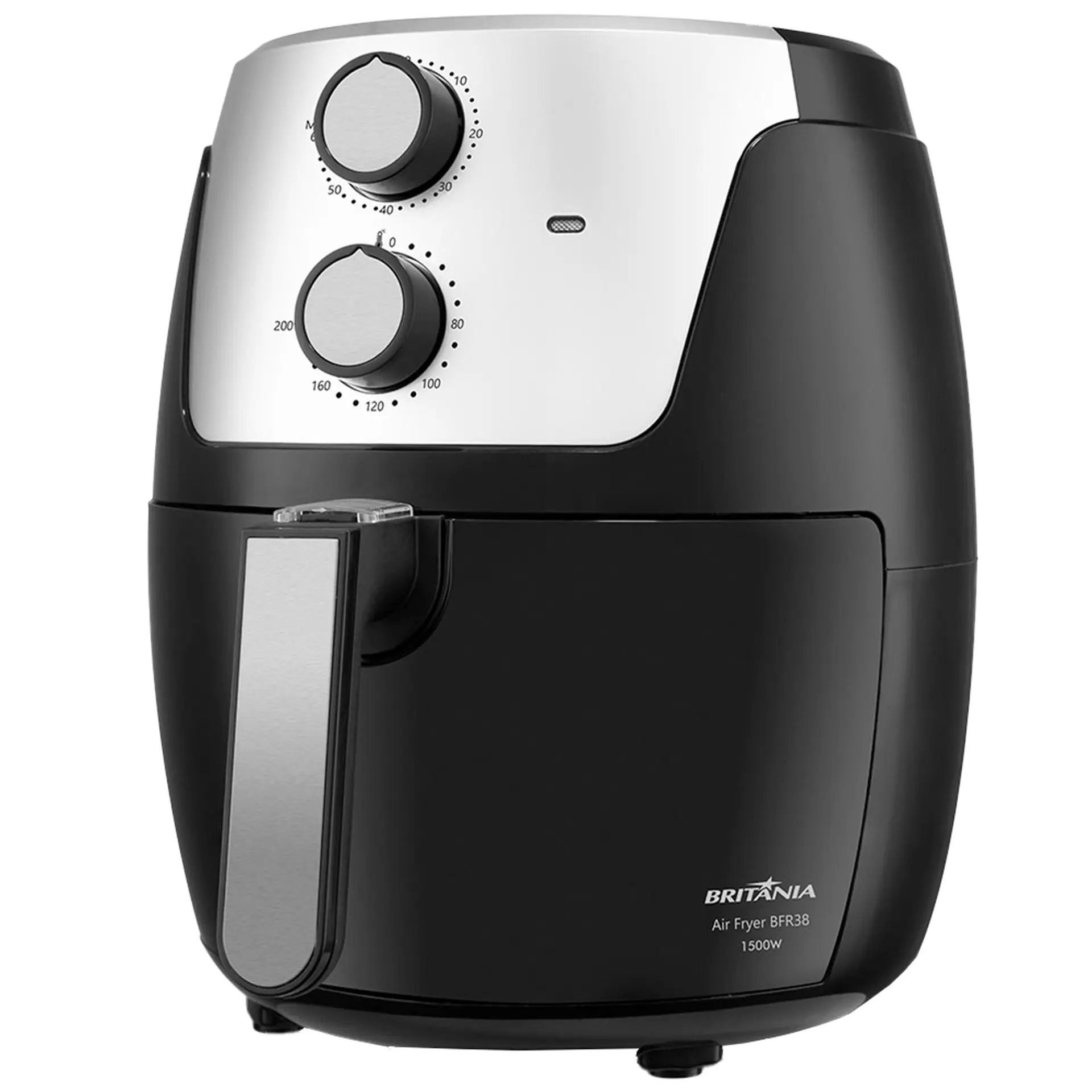Fritadeira Elétrica Air Fryer Britânia BFR38 4,2L com Timer 1500W - Preto/Cinza - 220 Volts