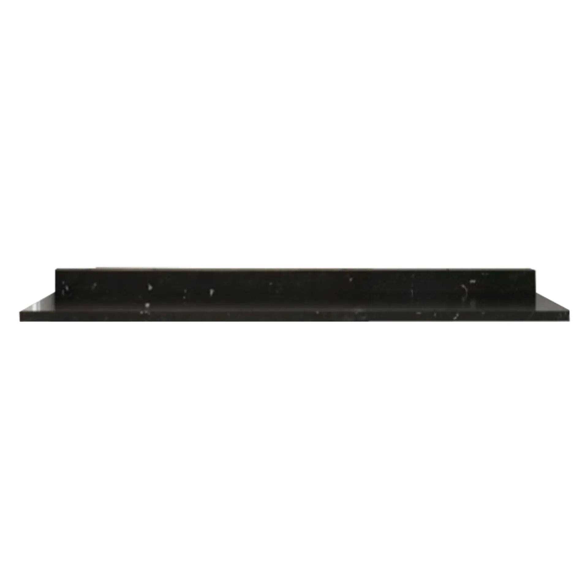 Tampo de Fórmica Granito Auto Brilho 160 cm Telasul - Preto