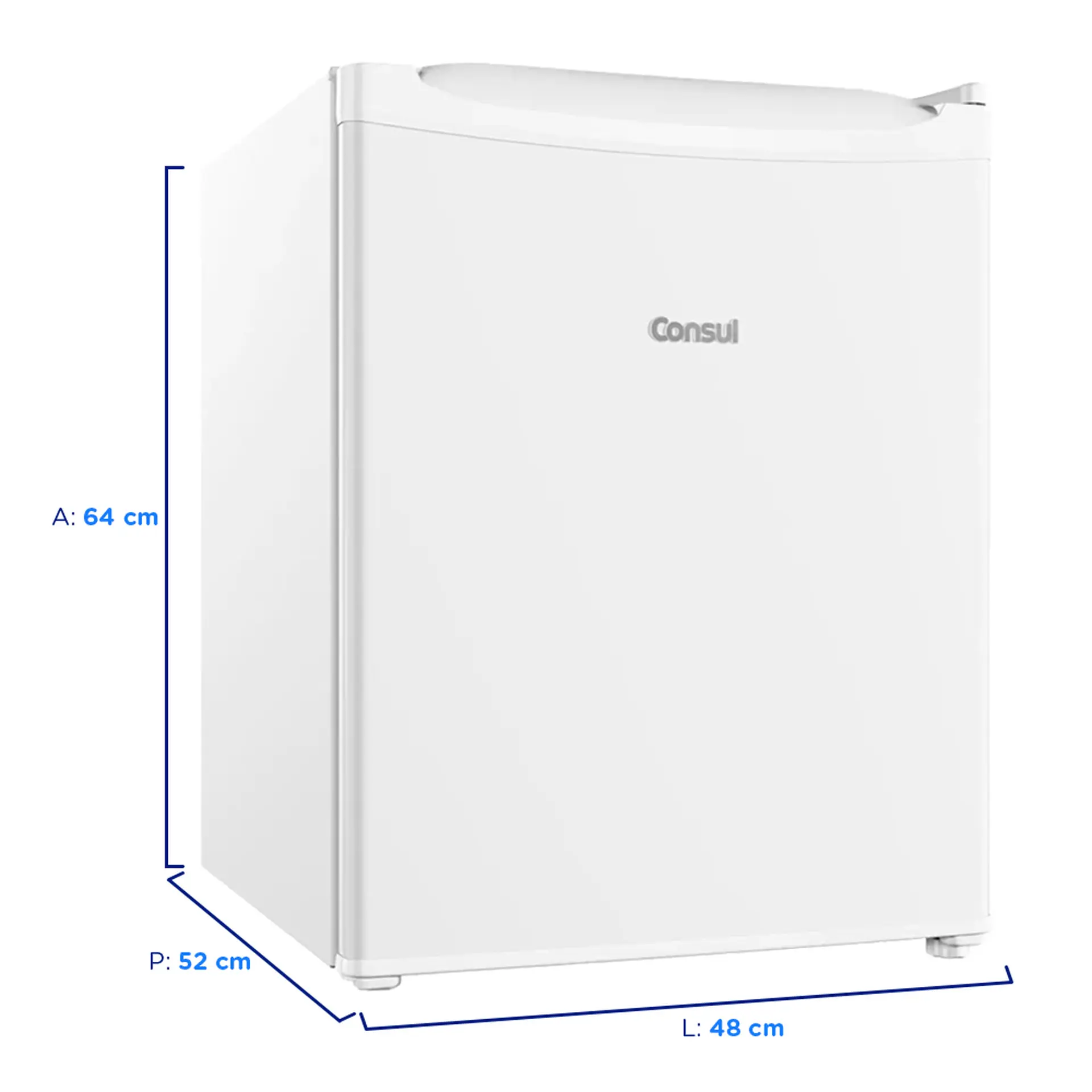 Frigobar 76L Consul 1 Porta Degelo Manual CRC08MB - Branco - 220 Volts