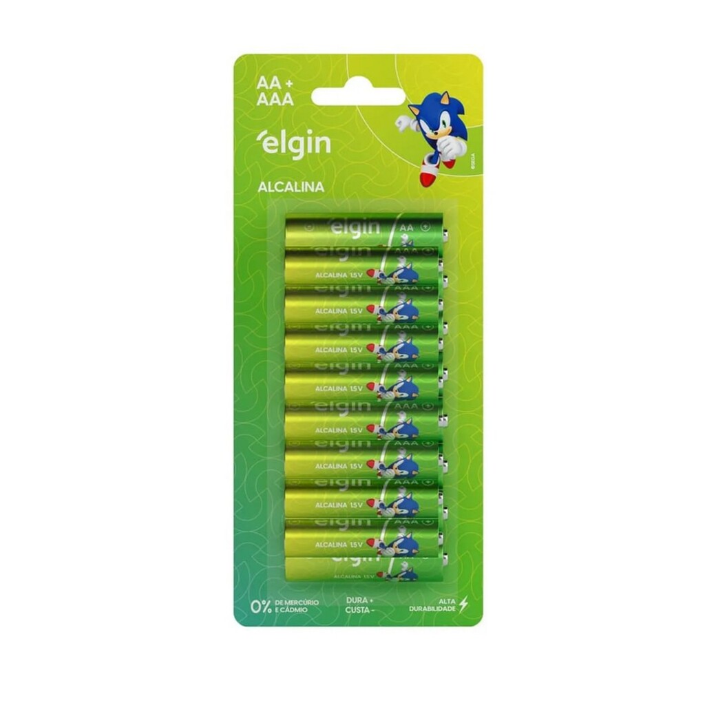 Pilha Alcalina AA e AAA Elgin - 82426 - Blister com 16 Pilhas