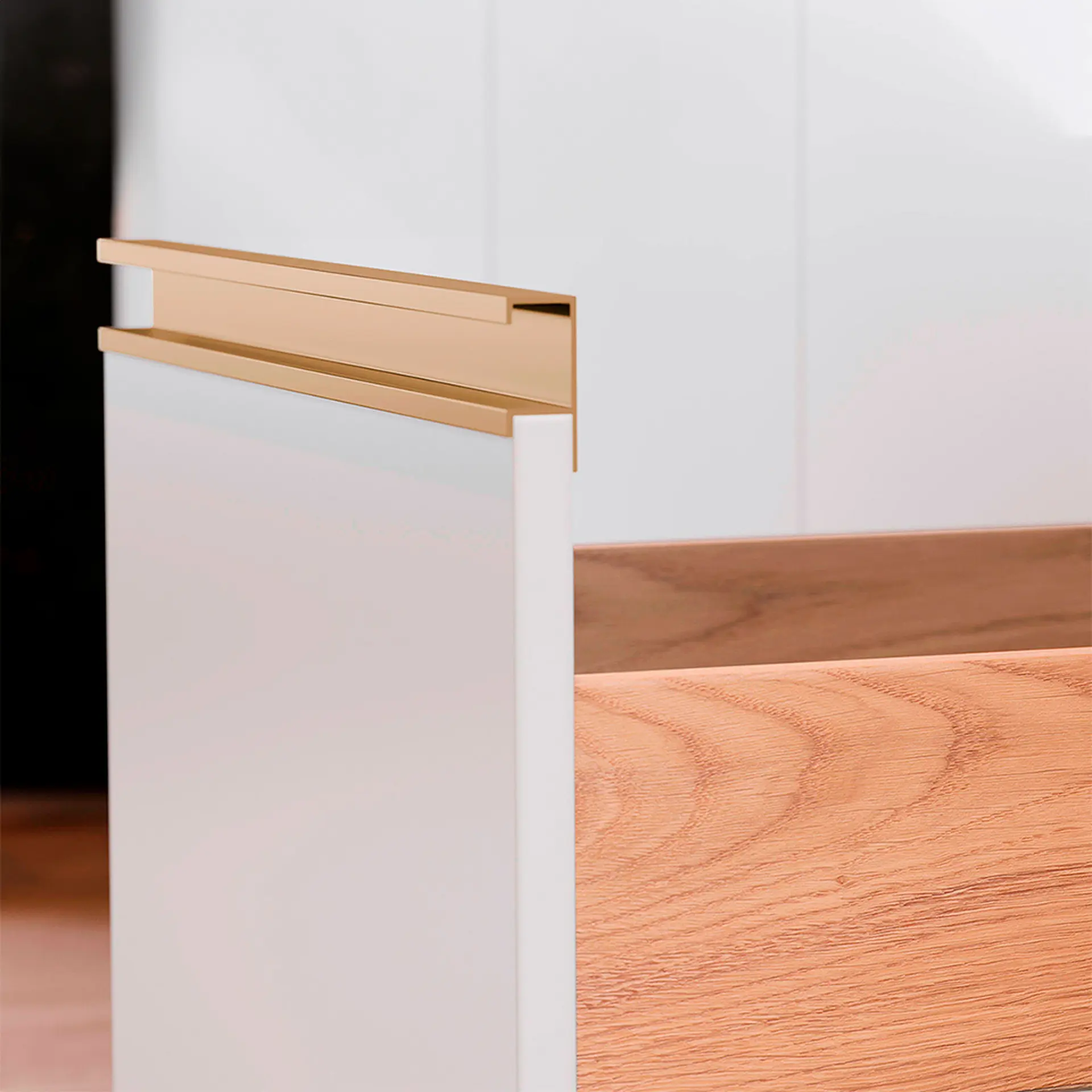 Balcão sem Tampo 2 Portas 3 Gavetas 120cm Macadâmia Telasul - Freijo/Branco